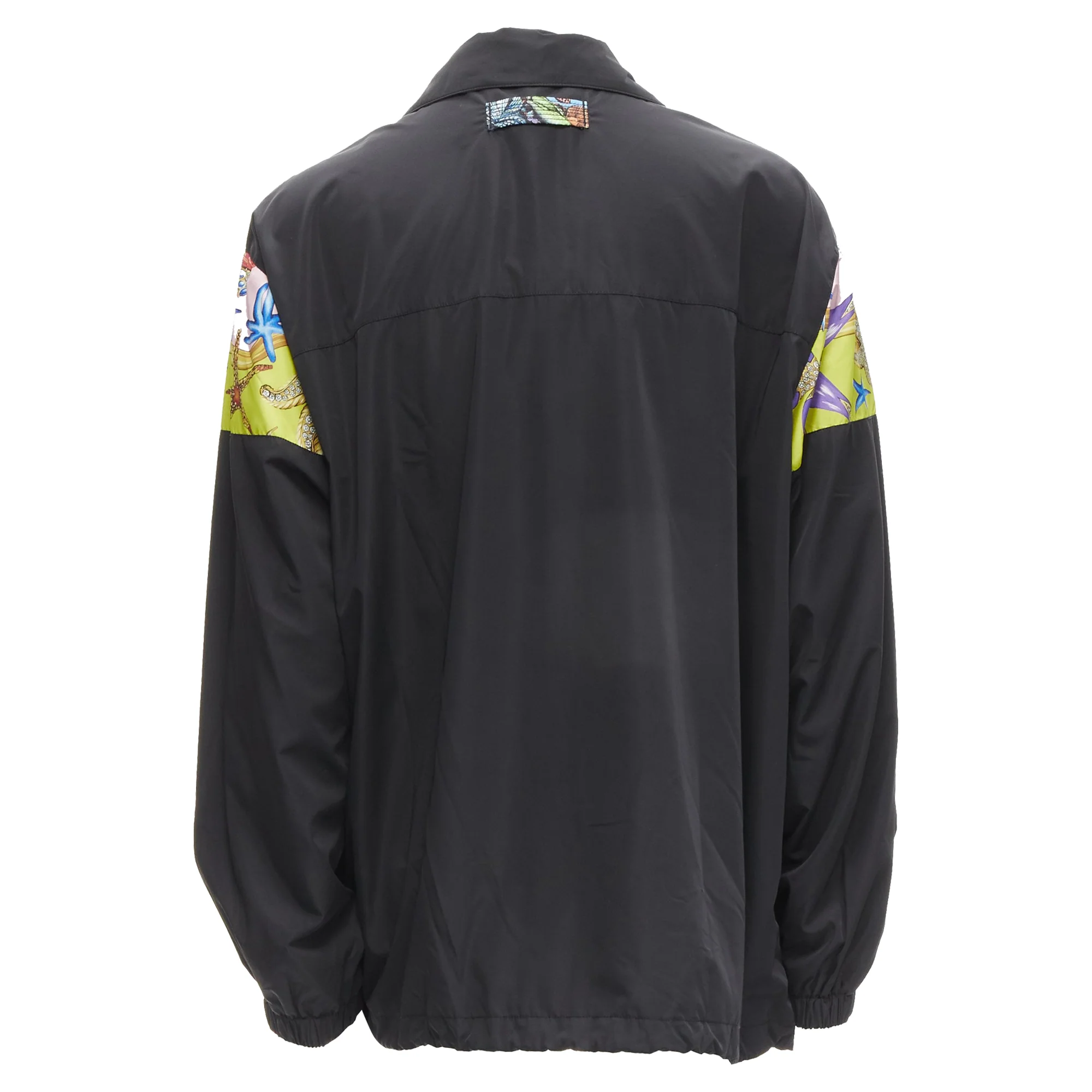 Men's VERSACE 2021 Tresor De La Mer black starfish track jacket IT54 2XL - Image 6