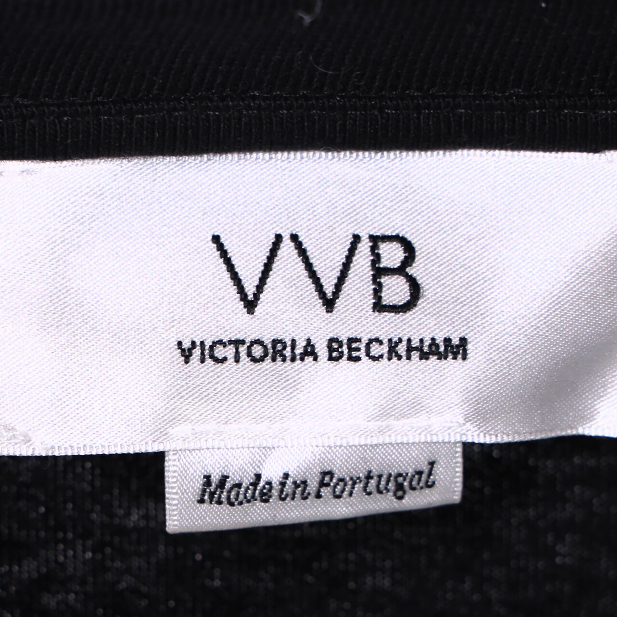 Women's Victoria Beckham Ruffle Sleeve T-Shirt in Black Cotton - Image 4