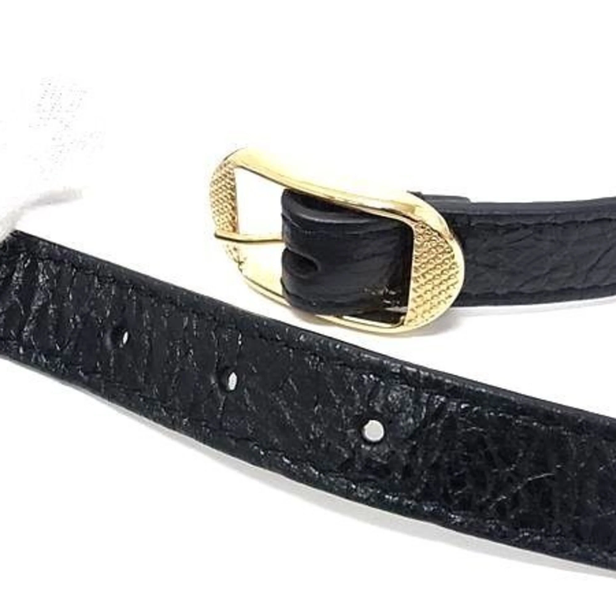 Giant Bracelet Leather Black Triple Stud - Image 3