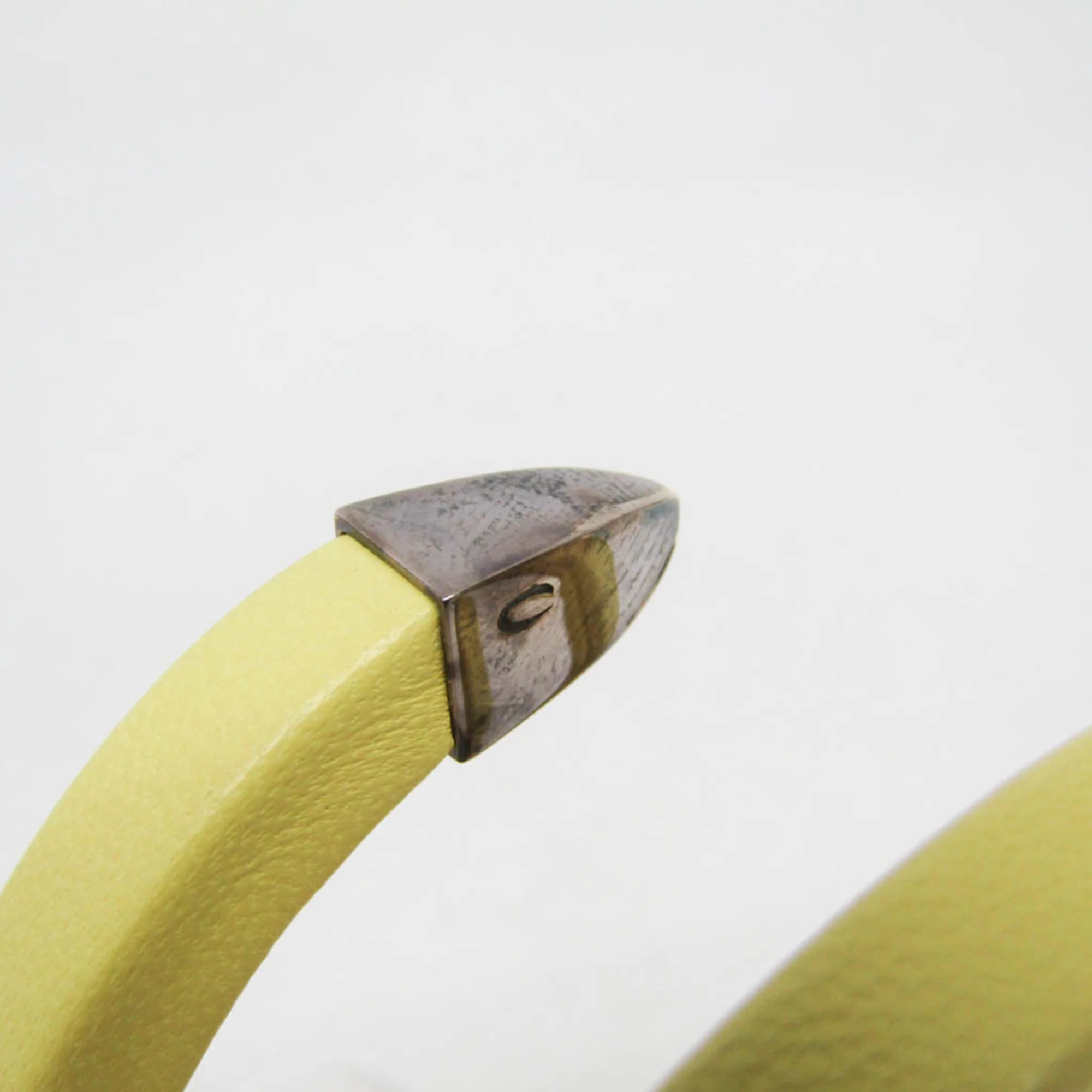 Wrap Bracelet Leather and Sterling Silver Yellow - Image 5