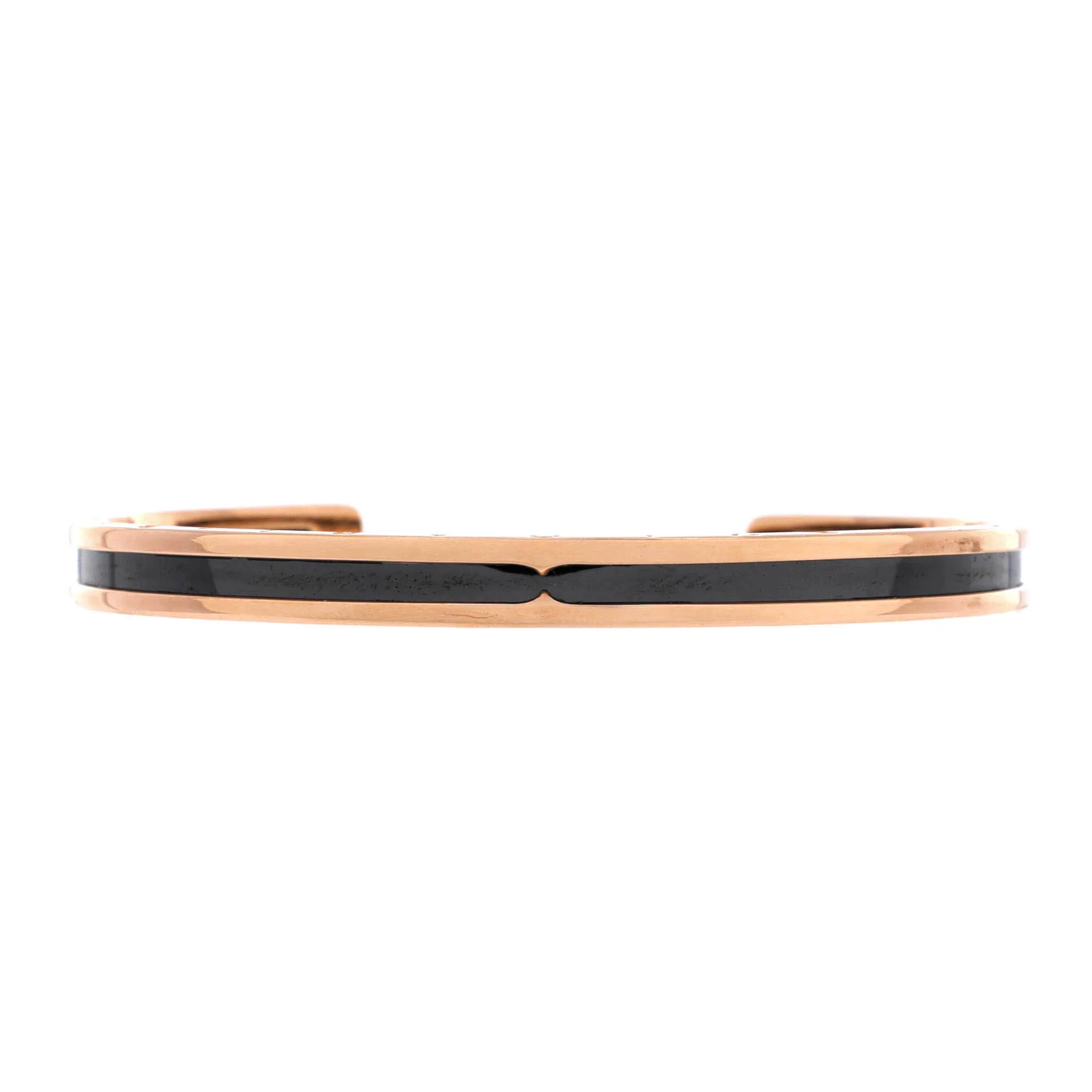 B.Zero1 Cuff Bracelet 18K Rose Gold and Coated Stainless Steel