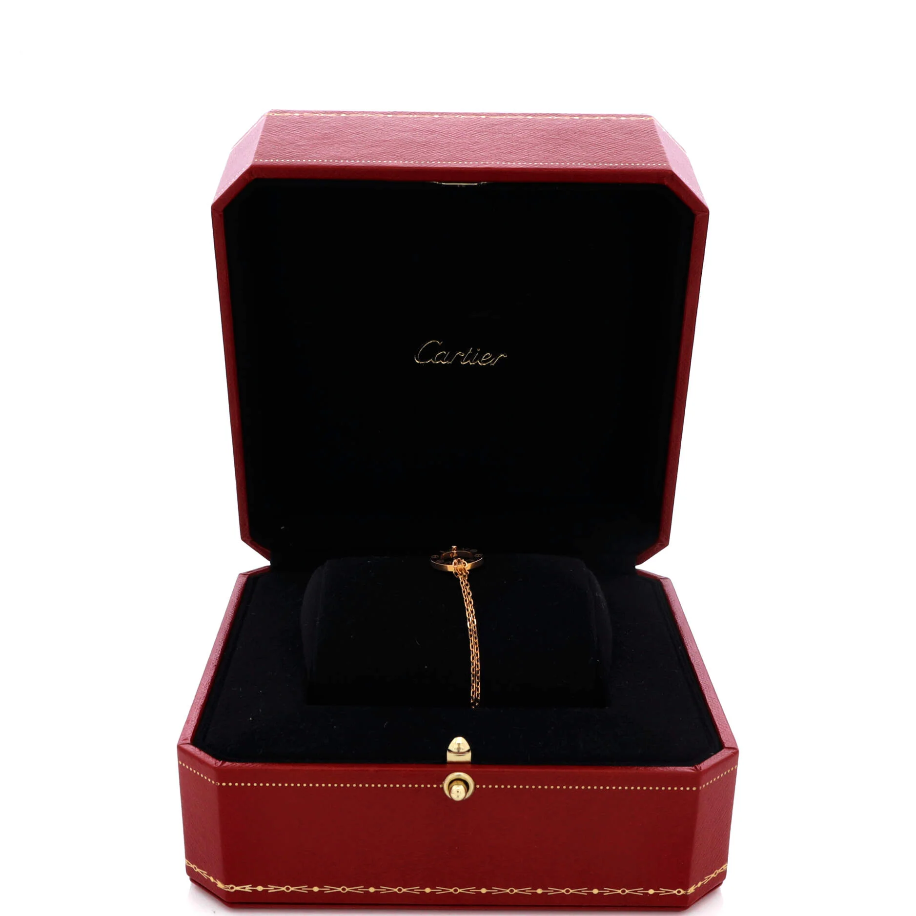 2 Diamonds Love Bracelet 18K Rose Gold with Diamonds - Image 2