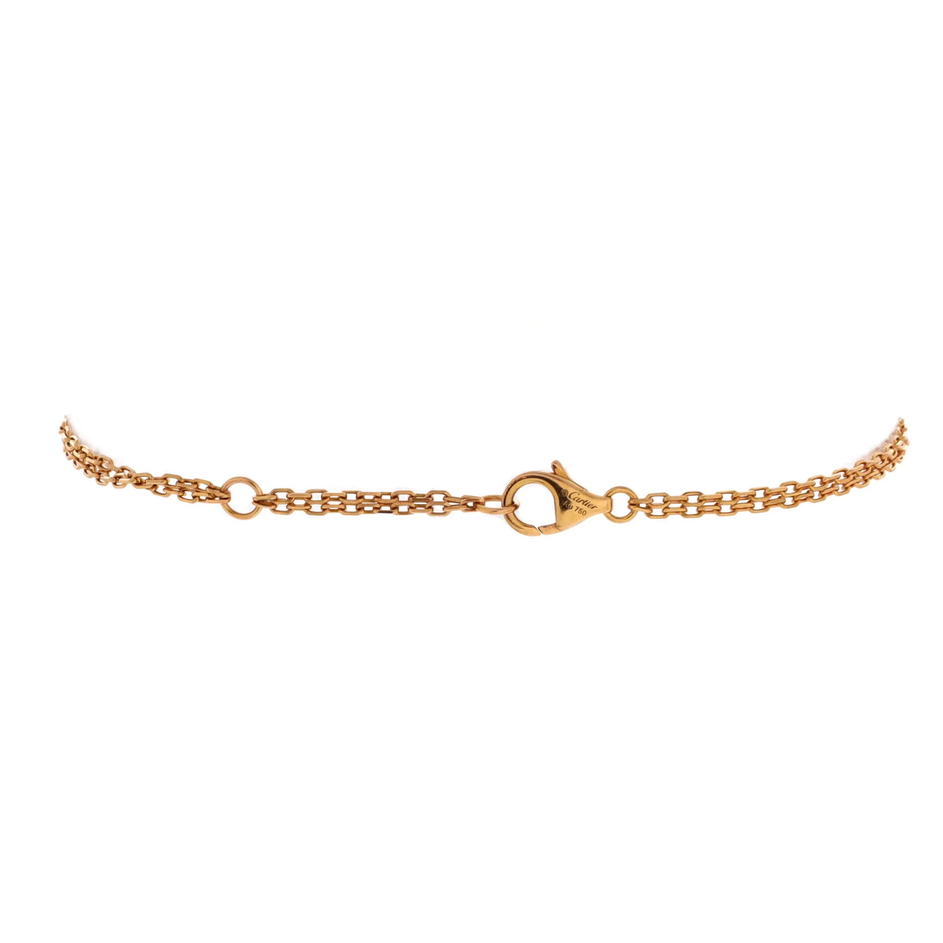 2 Diamonds Love Bracelet 18K Rose Gold with Diamonds - Image 3