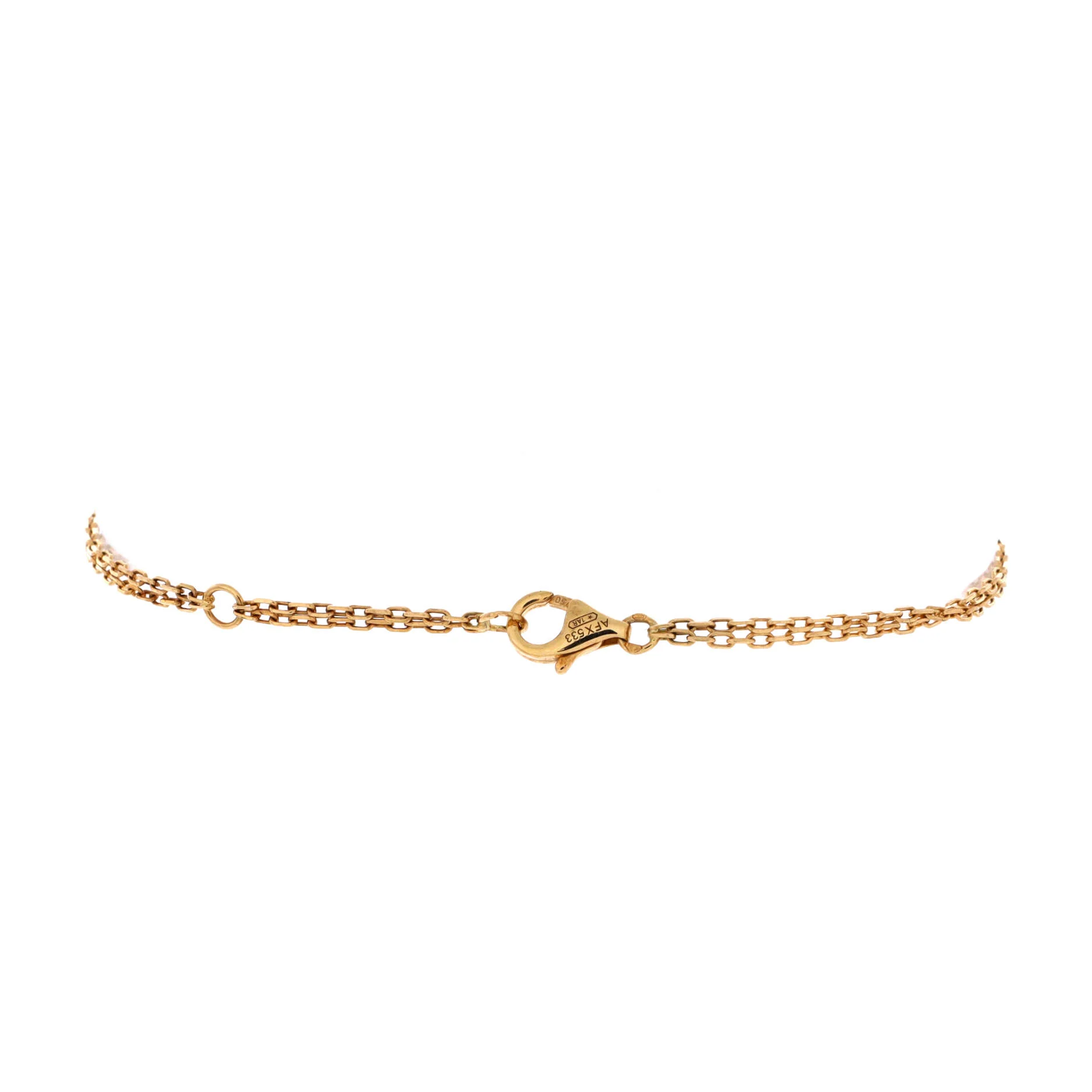 2 Diamonds Love Bracelet 18K Yellow Gold with Diamonds - Image 2