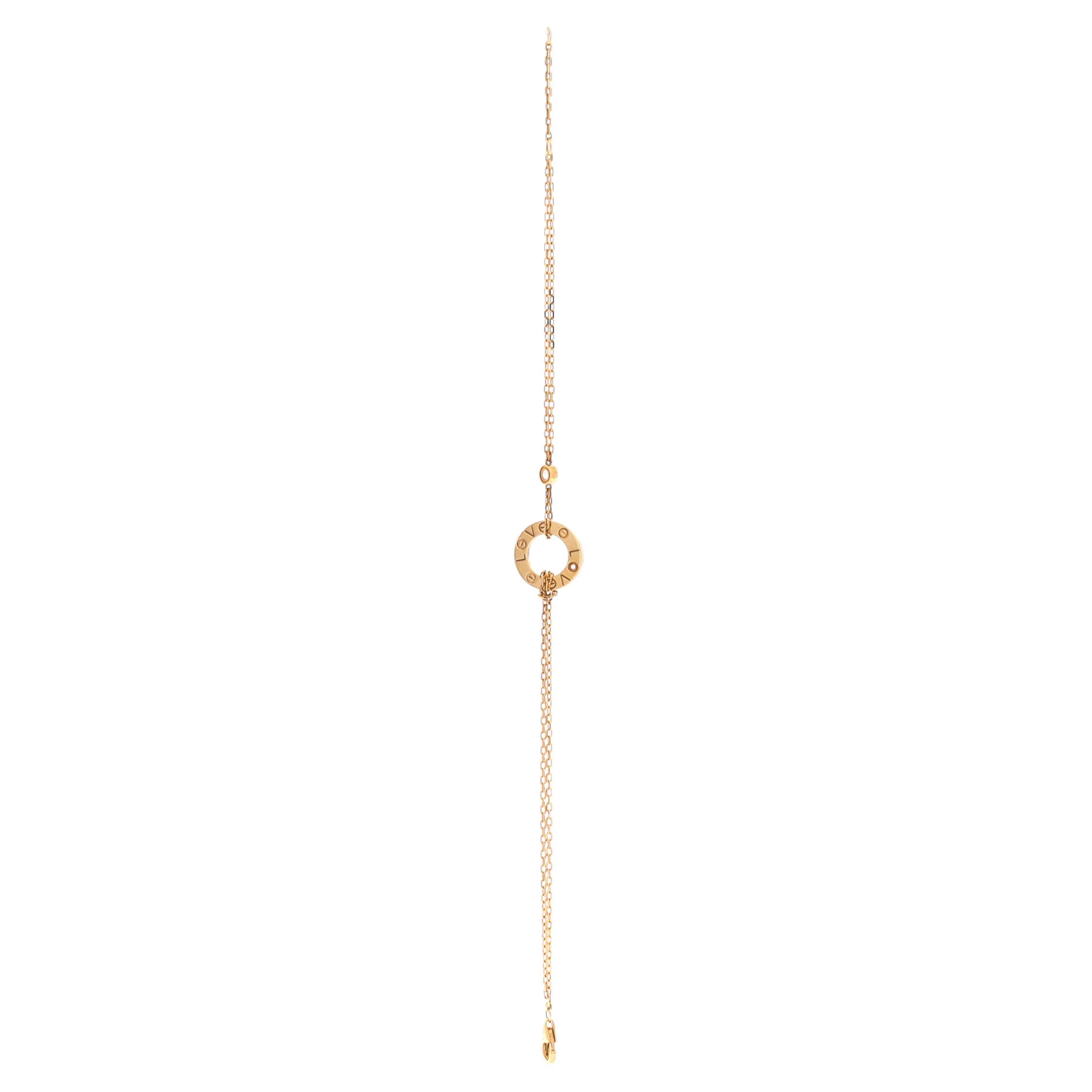 2 Diamonds Love Bracelet 18K Yellow Gold with Diamonds - Image 3