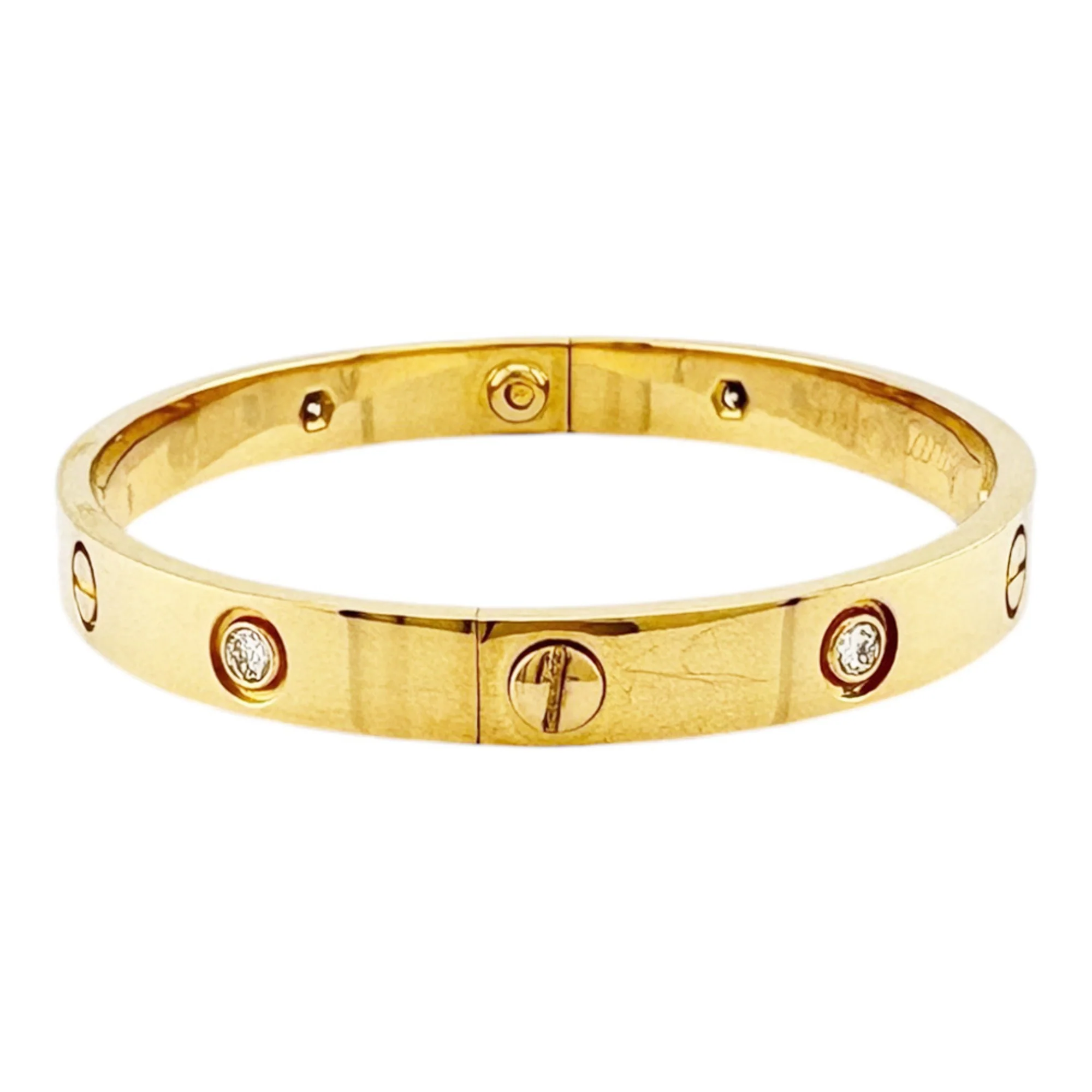Bracelet 18K Yellow Gold with Diamond - Image 3