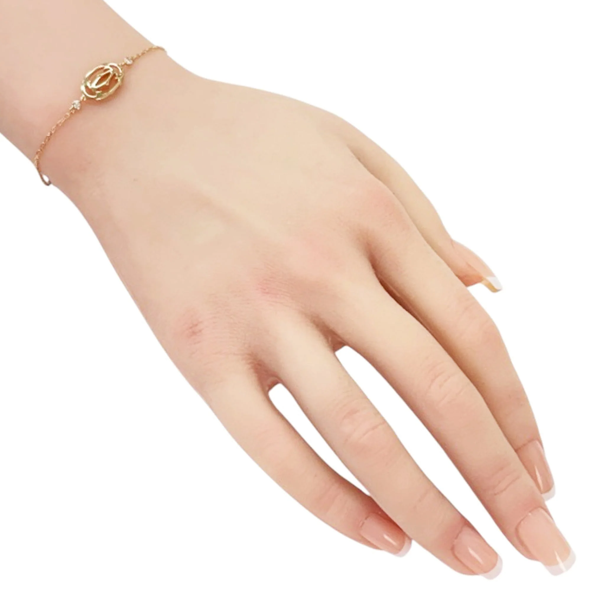 Charm Bracelet 18K Rose Gold with Diamond - Image 2