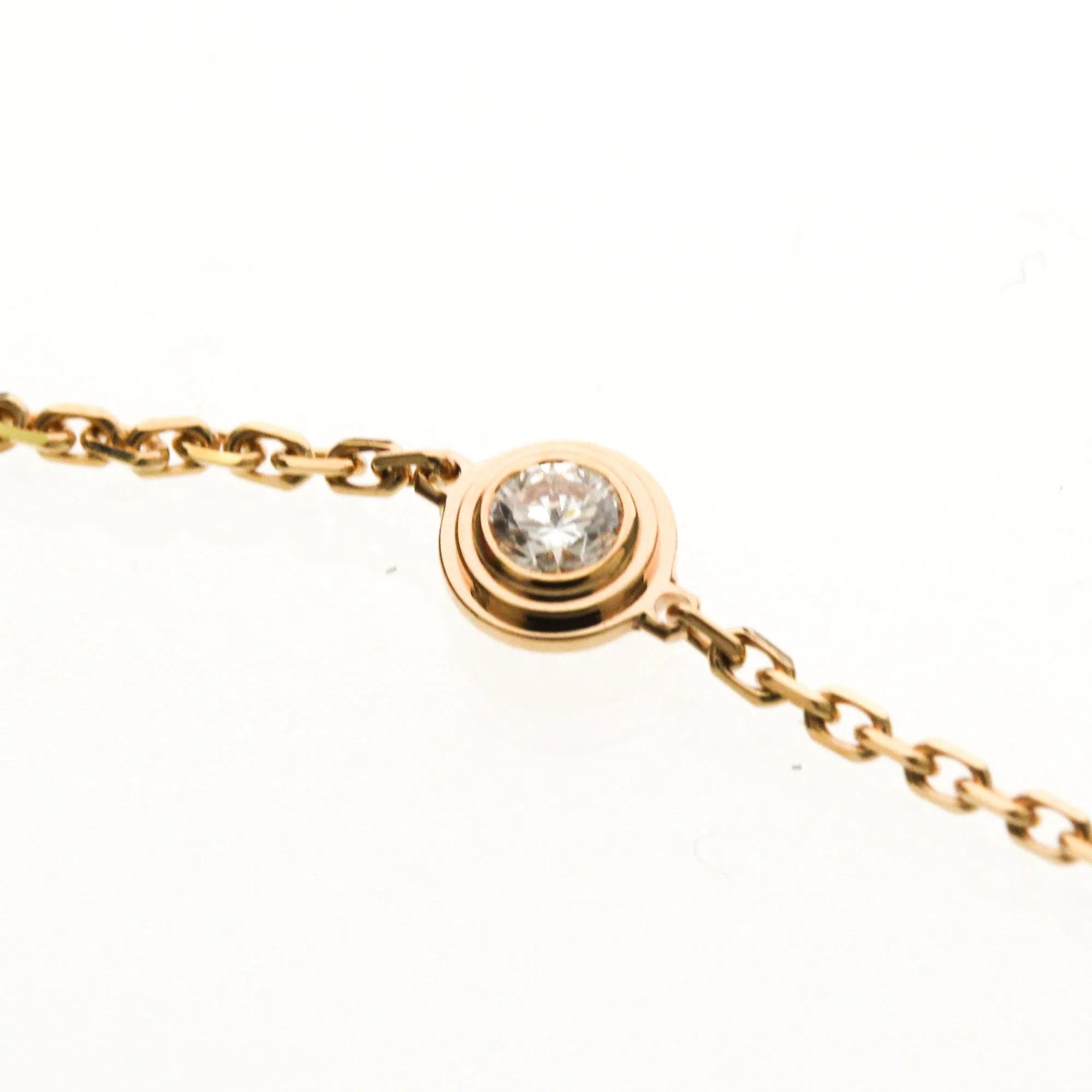 Charm Bracelet 18K Rose Gold With Diamond - Image 8