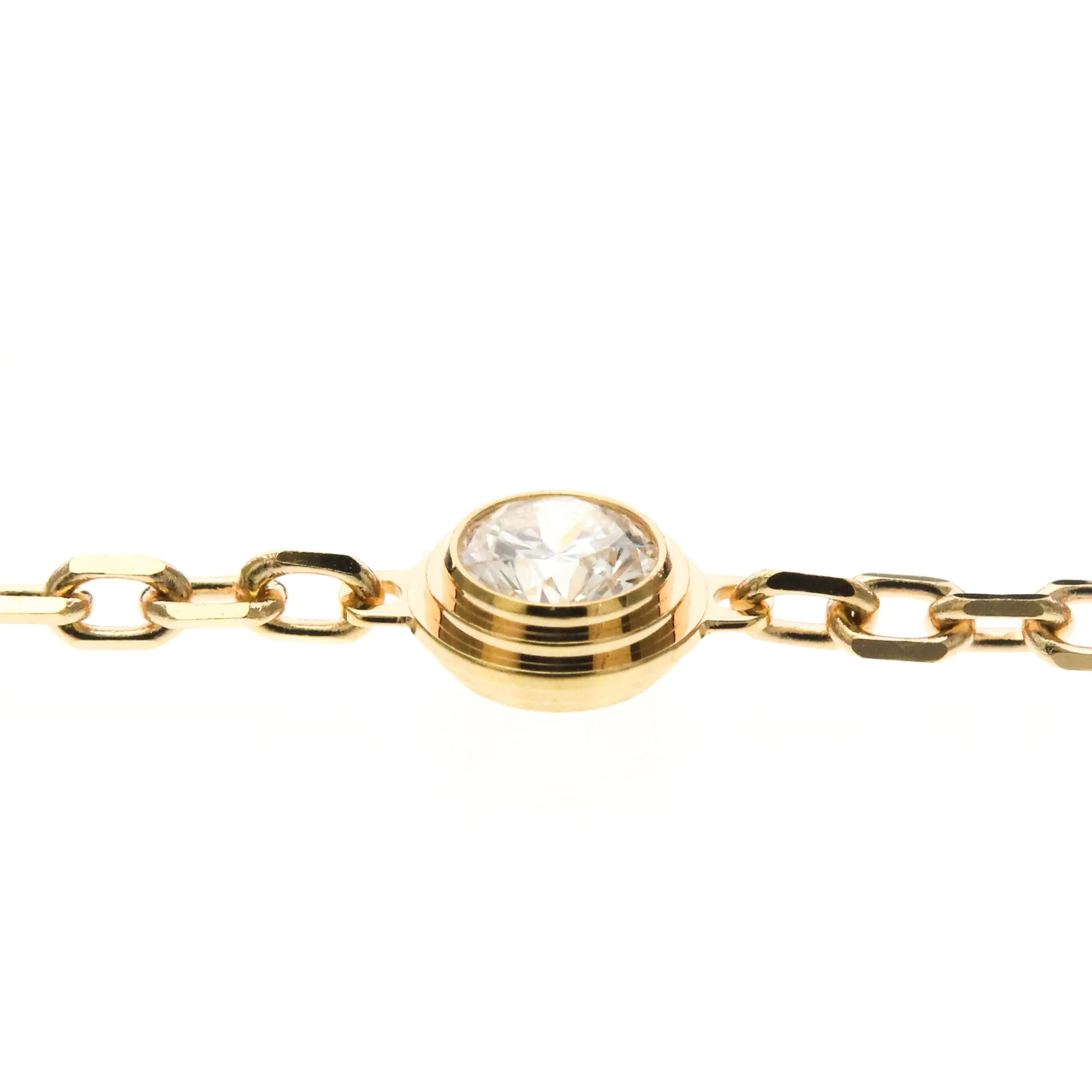 Charm Bracelet 18K Rose Gold with Diamond Small - Image 4