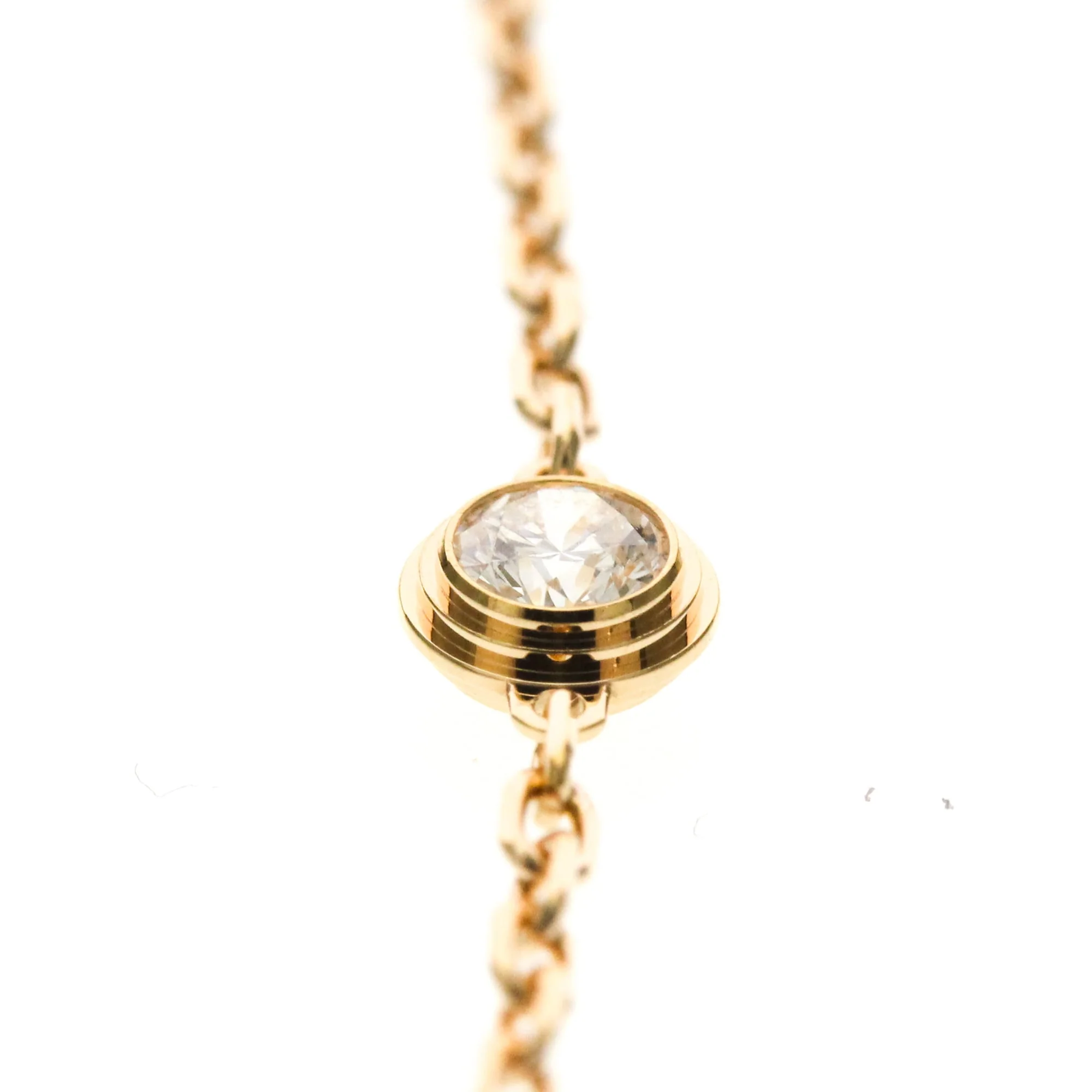 Charm Bracelet 18K Rose Gold with Diamond Small - Image 5