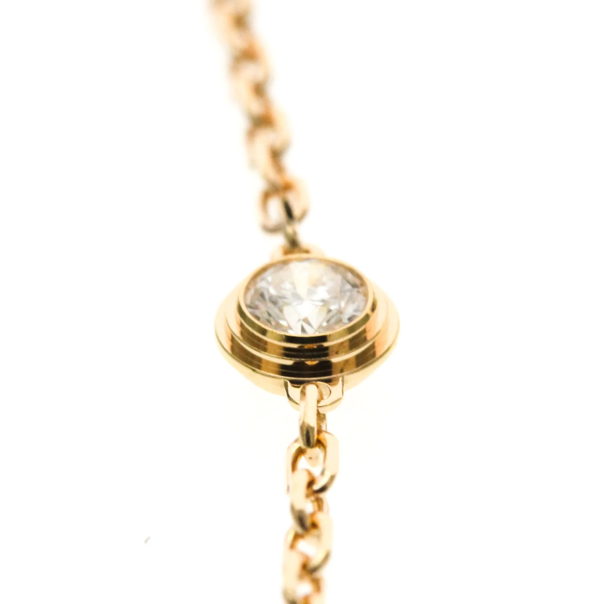 Charm Bracelet 18K Rose Gold with Diamond Small - Image 7