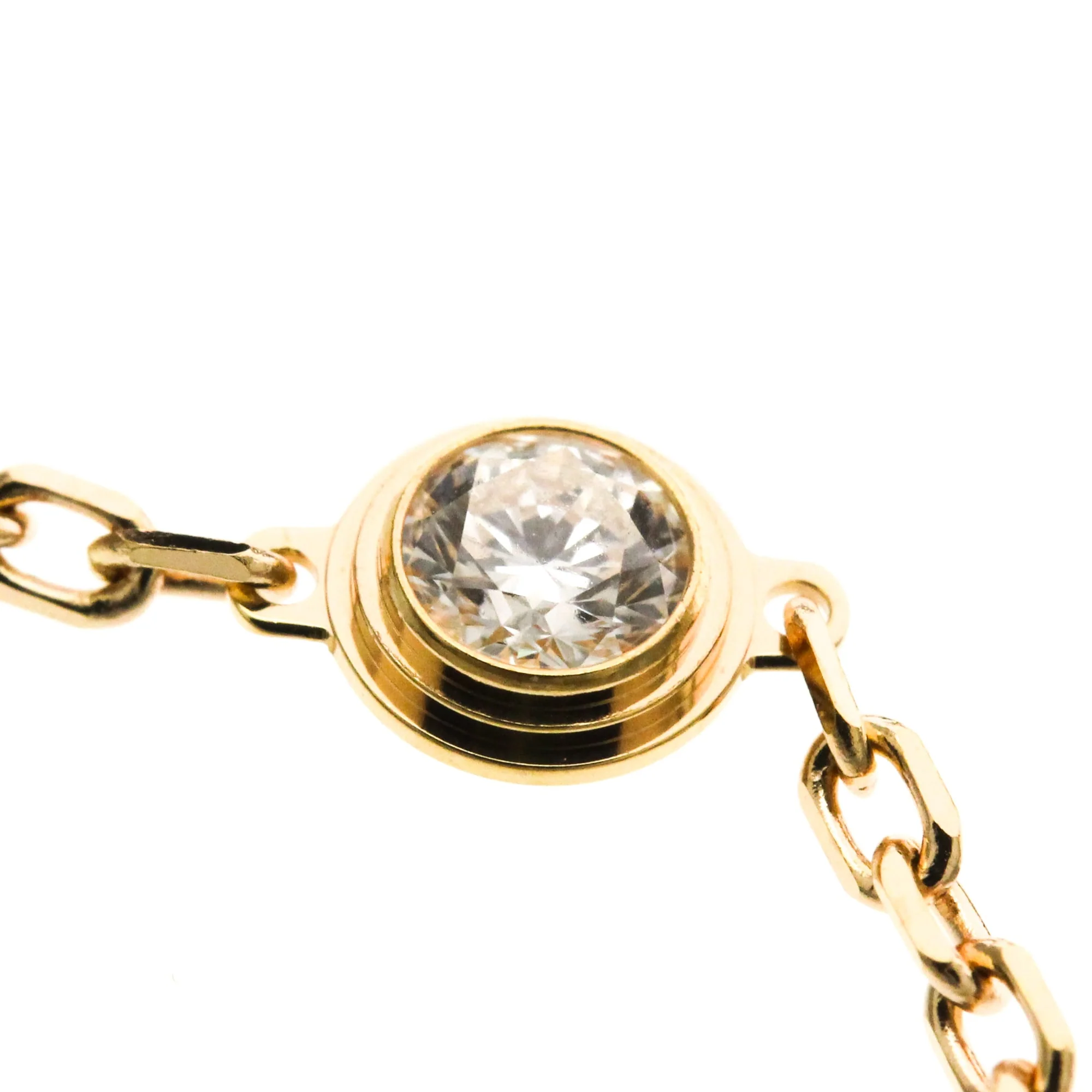 Charm Bracelet 18K Rose Gold with Diamond Small - Image 8