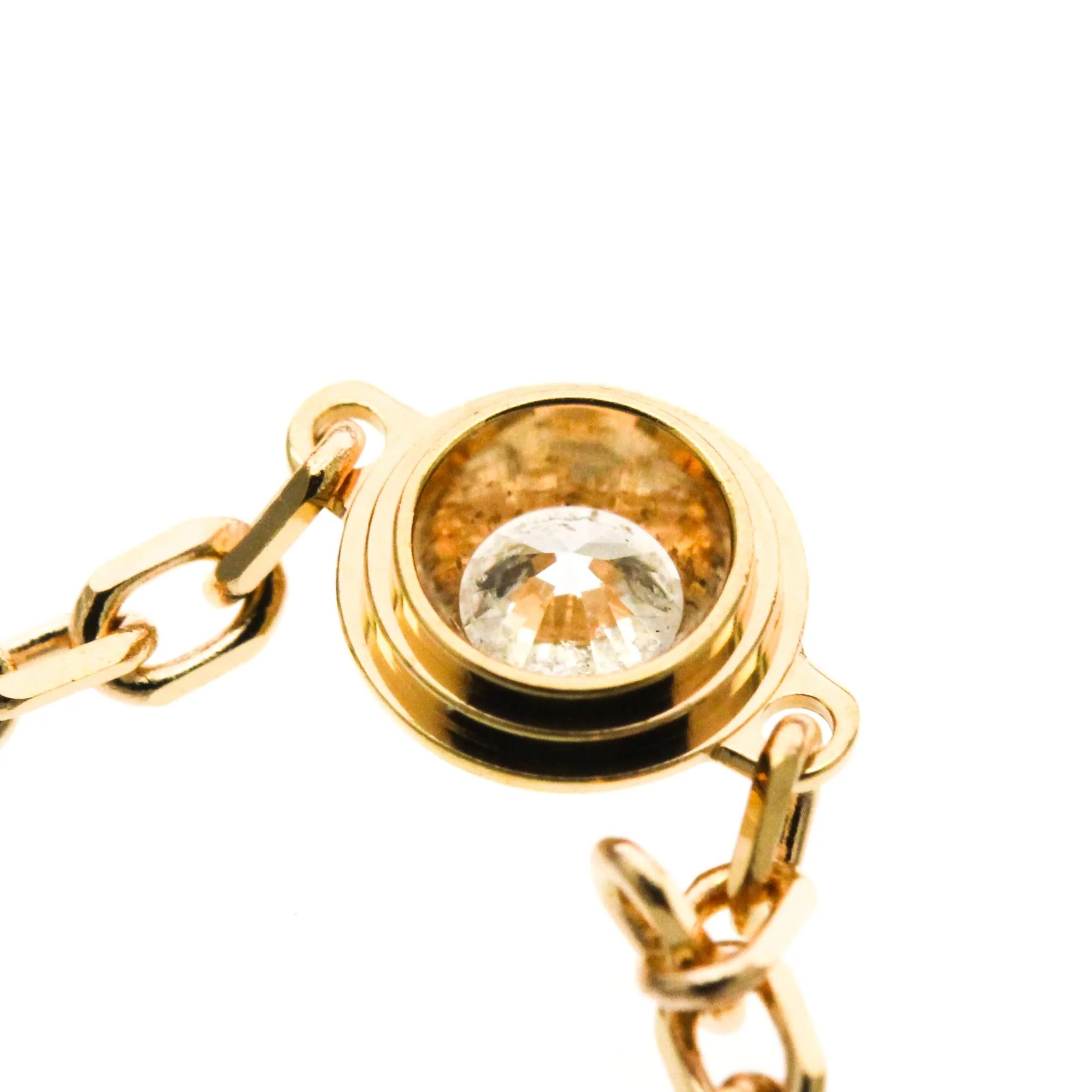 Charm Bracelet 18K Rose Gold with Diamond Small - Image 9