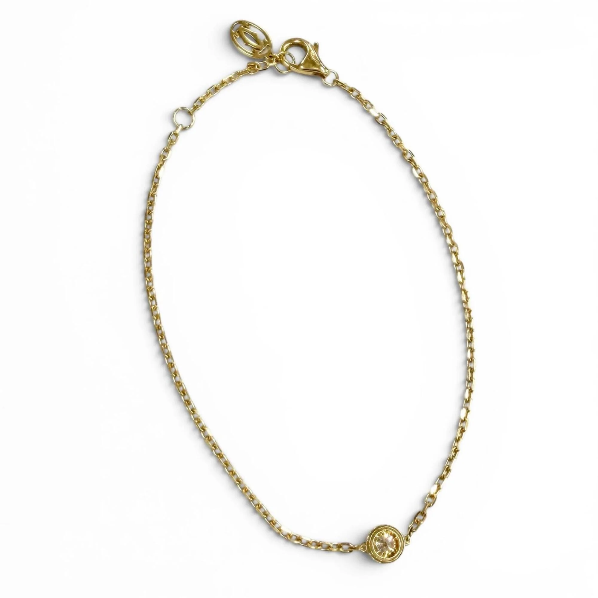 Charm Bracelet 18K Yellow Gold with Diamond - Image 3