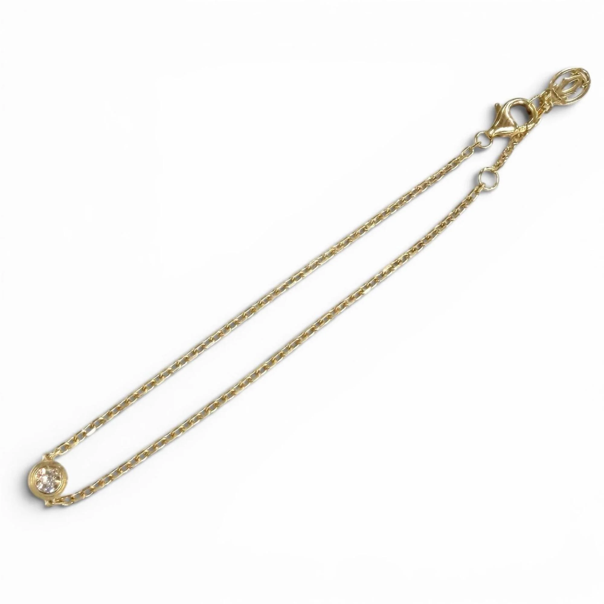 Charm Bracelet 18K Yellow Gold with Diamond - Image 6
