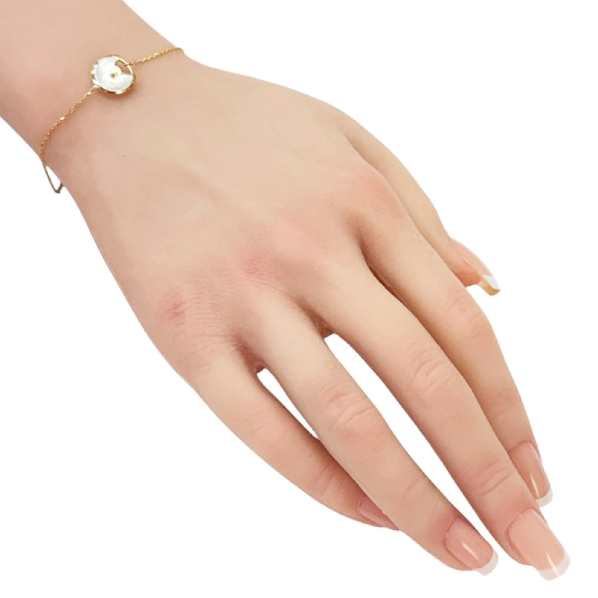 Charm Bracelet 18K Yellow Gold with Diamond - Image 2