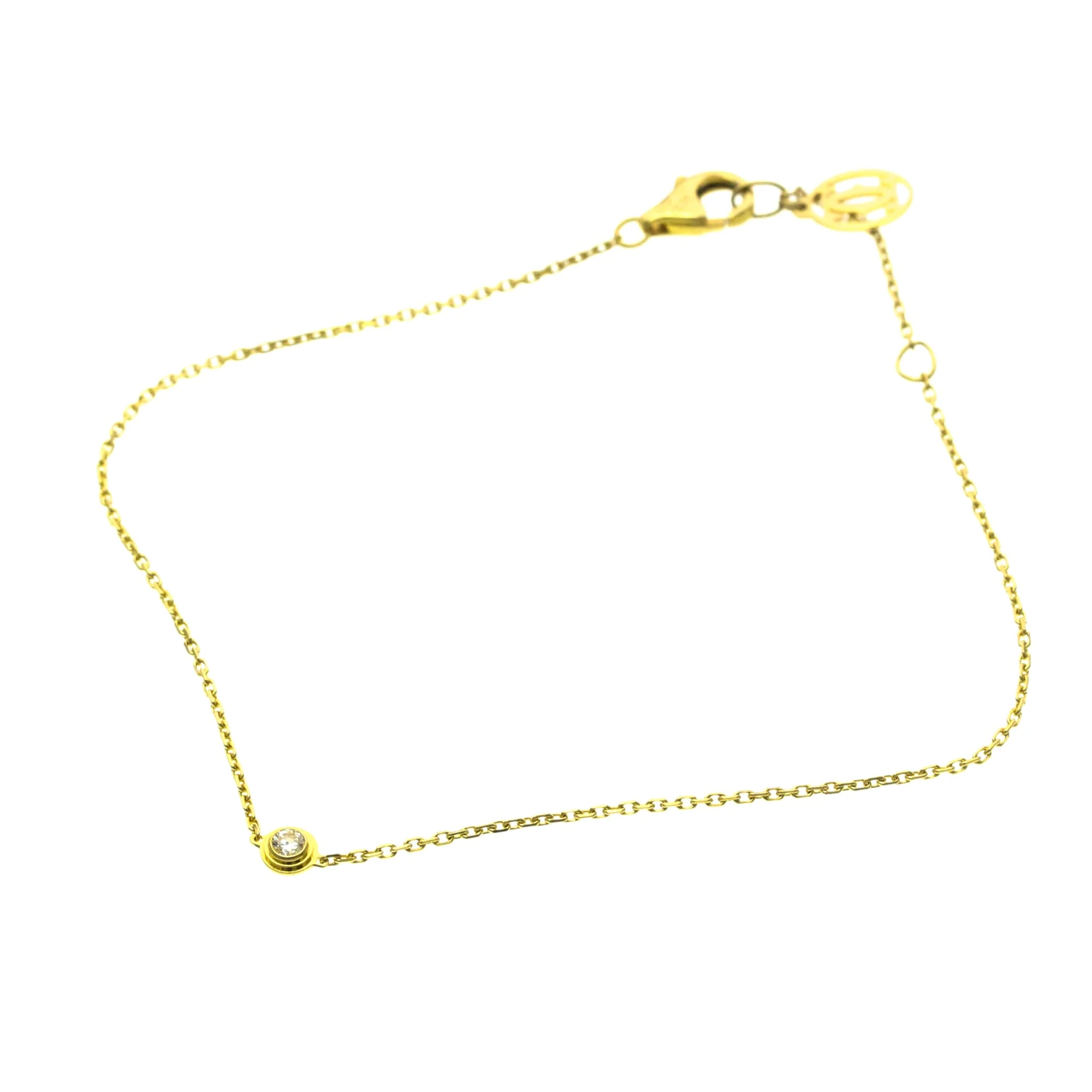 Charm Bracelet 18K Yellow Gold With Diamond