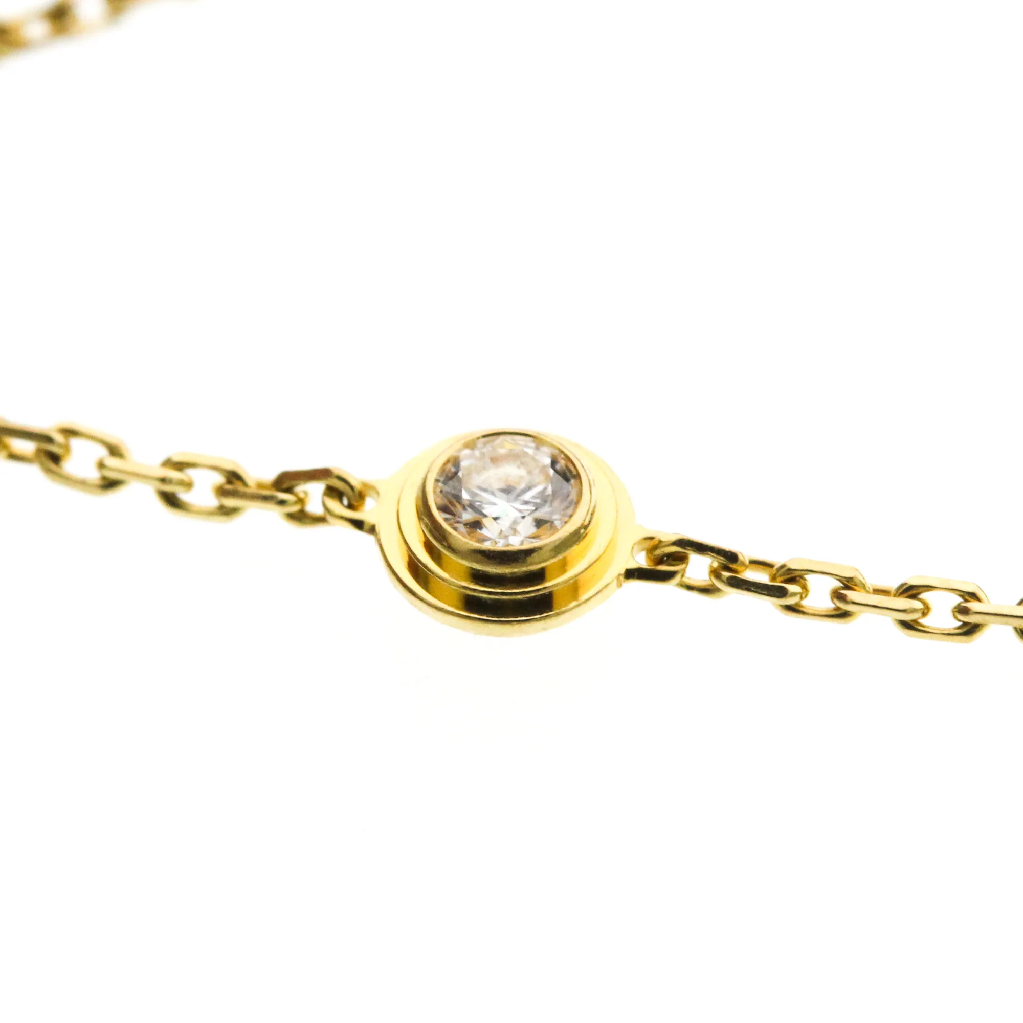 Charm Bracelet 18K Yellow Gold With Diamond - Image 8