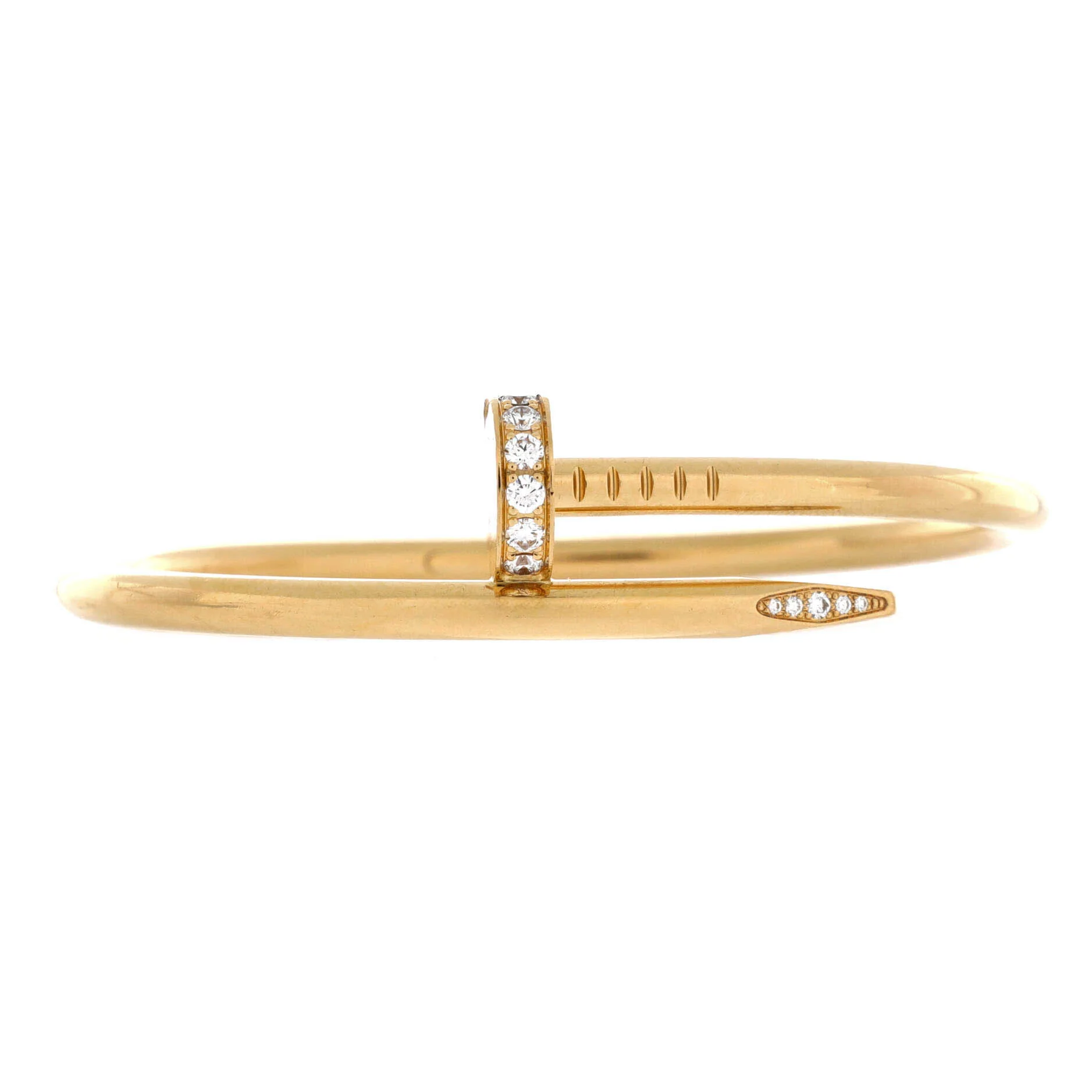 Juste un Clou Bracelet 18K Yellow Gold with Diamonds Classic