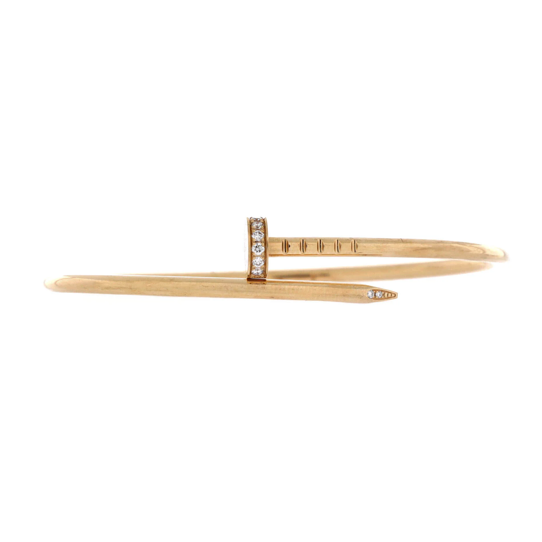 Juste un Clou Bracelet 18K Yellow Gold with Diamonds Small