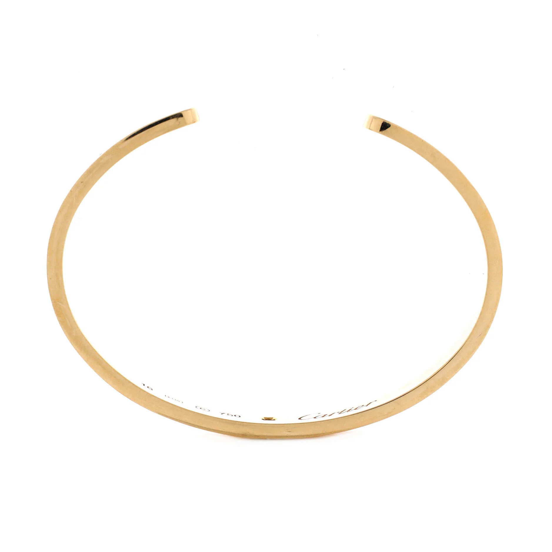 Love 1 Diamond Cuff Bracelet 18K Yellow Gold with Diamond - Image 2