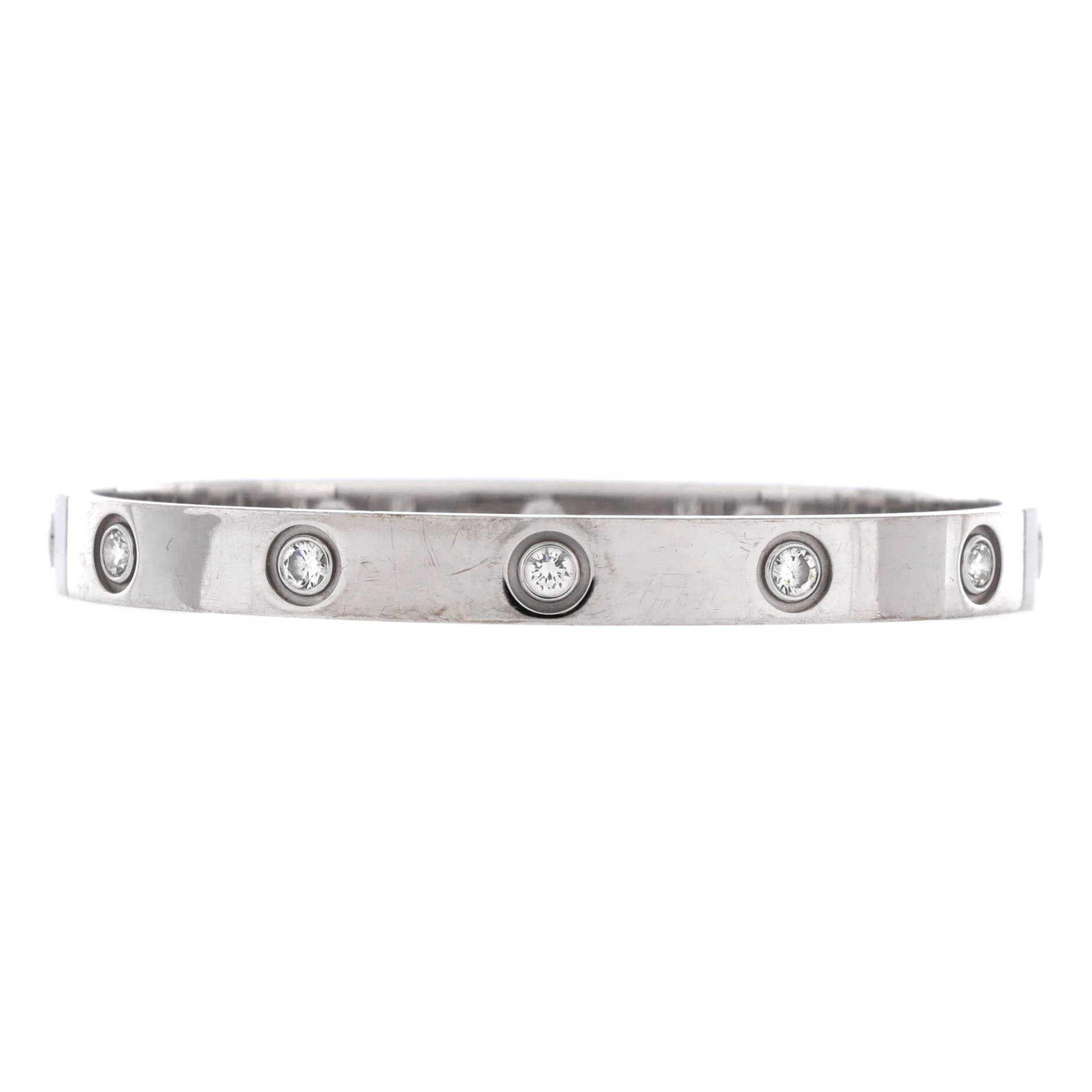 Love 10 Diamond Bracelet 18K White Gold with Diamonds 16