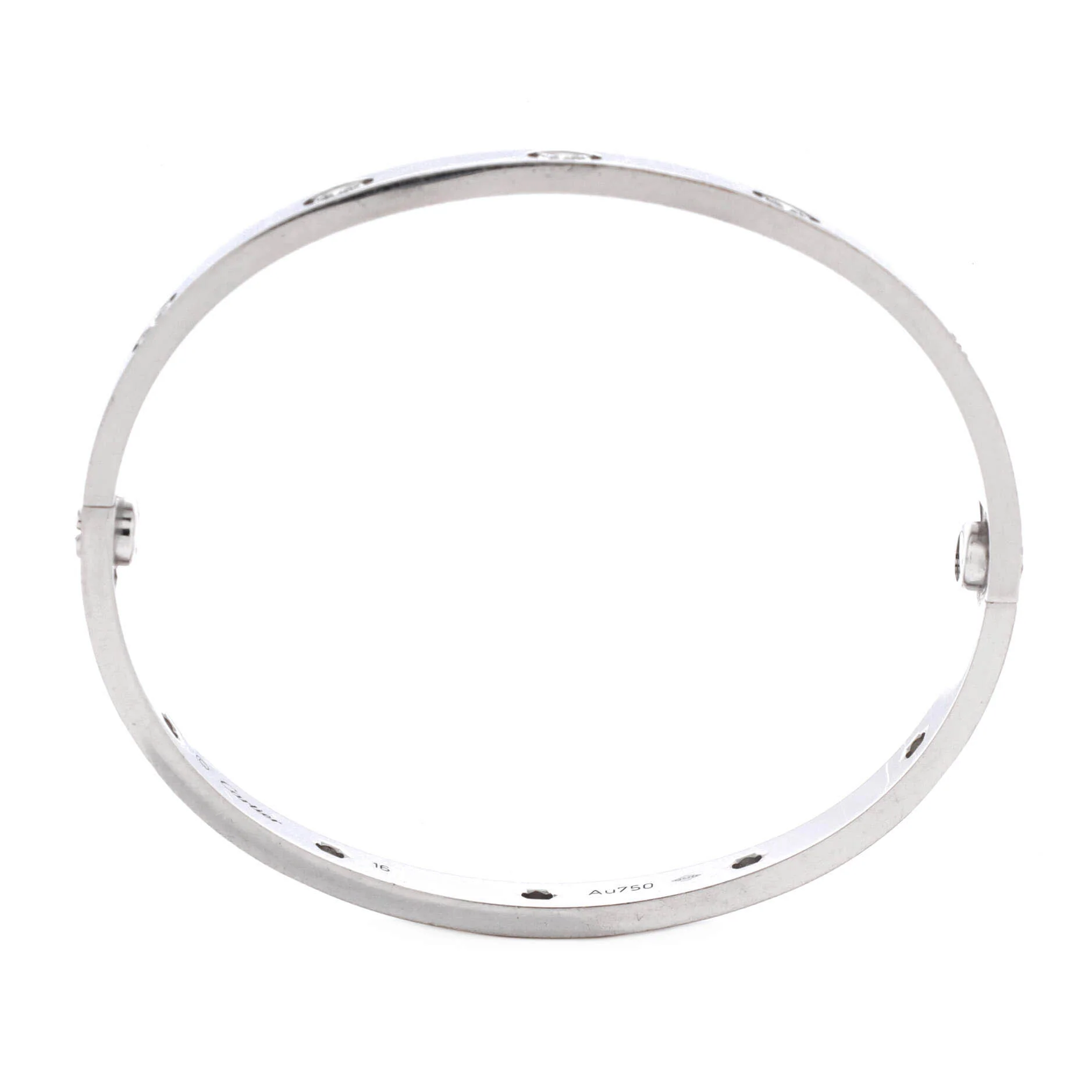 Love 10 Diamond Bracelet 18K White Gold with Diamonds 16 - Image 3