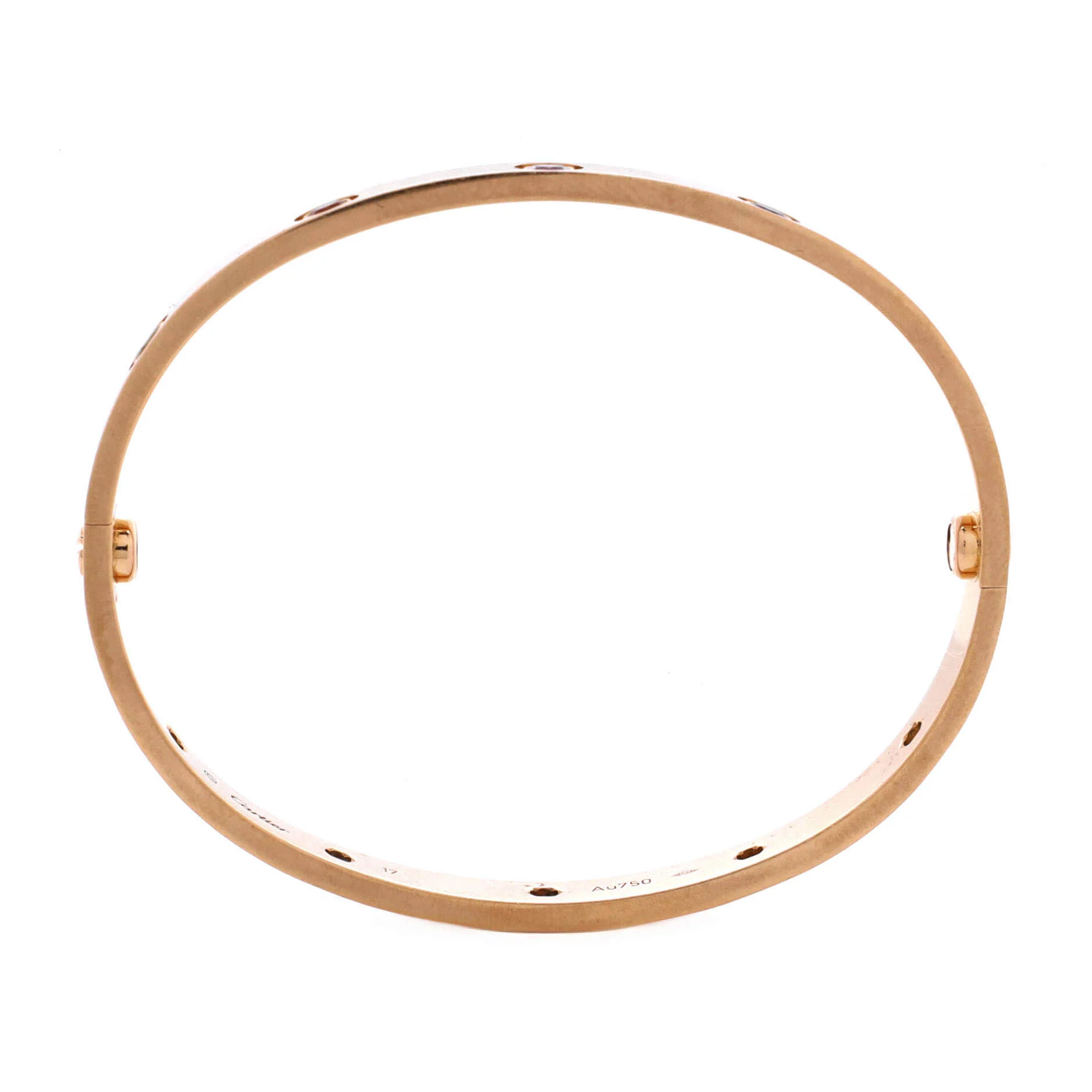 Love 10 Stone Bracelet 18K Rose Gold with Garnet, Amethyst and Sapphire 17 - Image 2