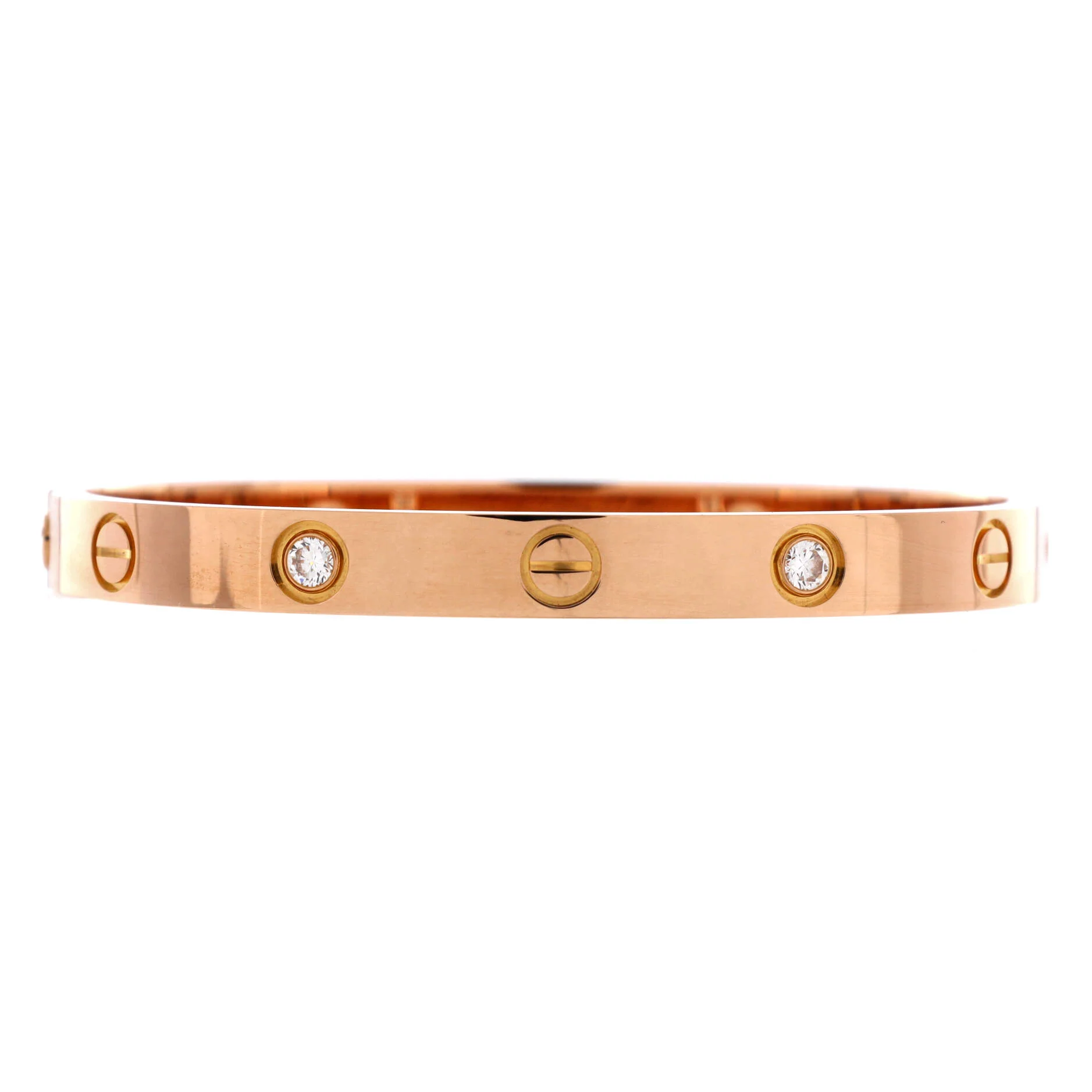 Love 4 Diamond Bracelet 18K Rose Gold with Diamonds