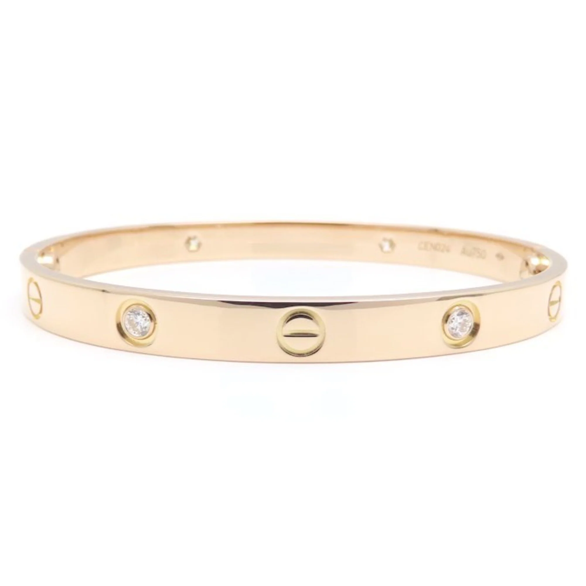 Love Bracelet 18K Rose Gold with Diamond - Image 2