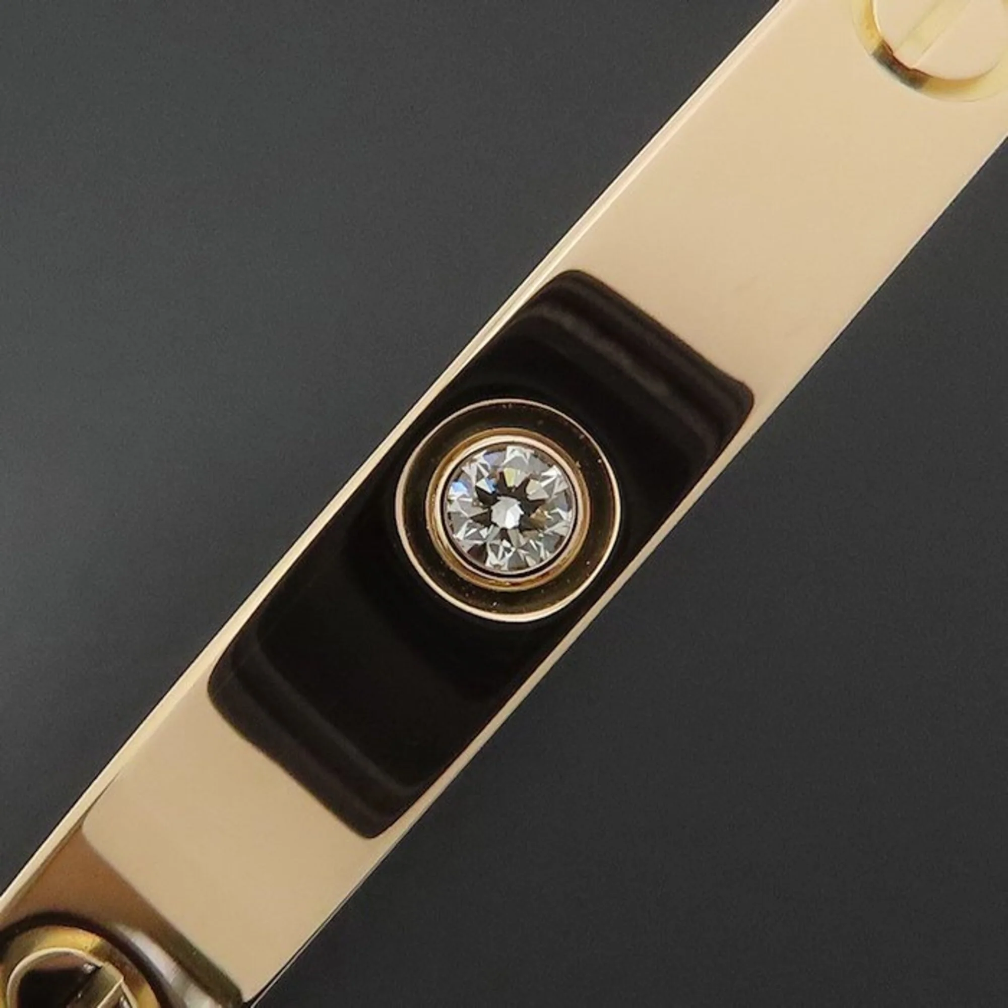 Love Bracelet 18K Rose Gold with Diamond - Image 4