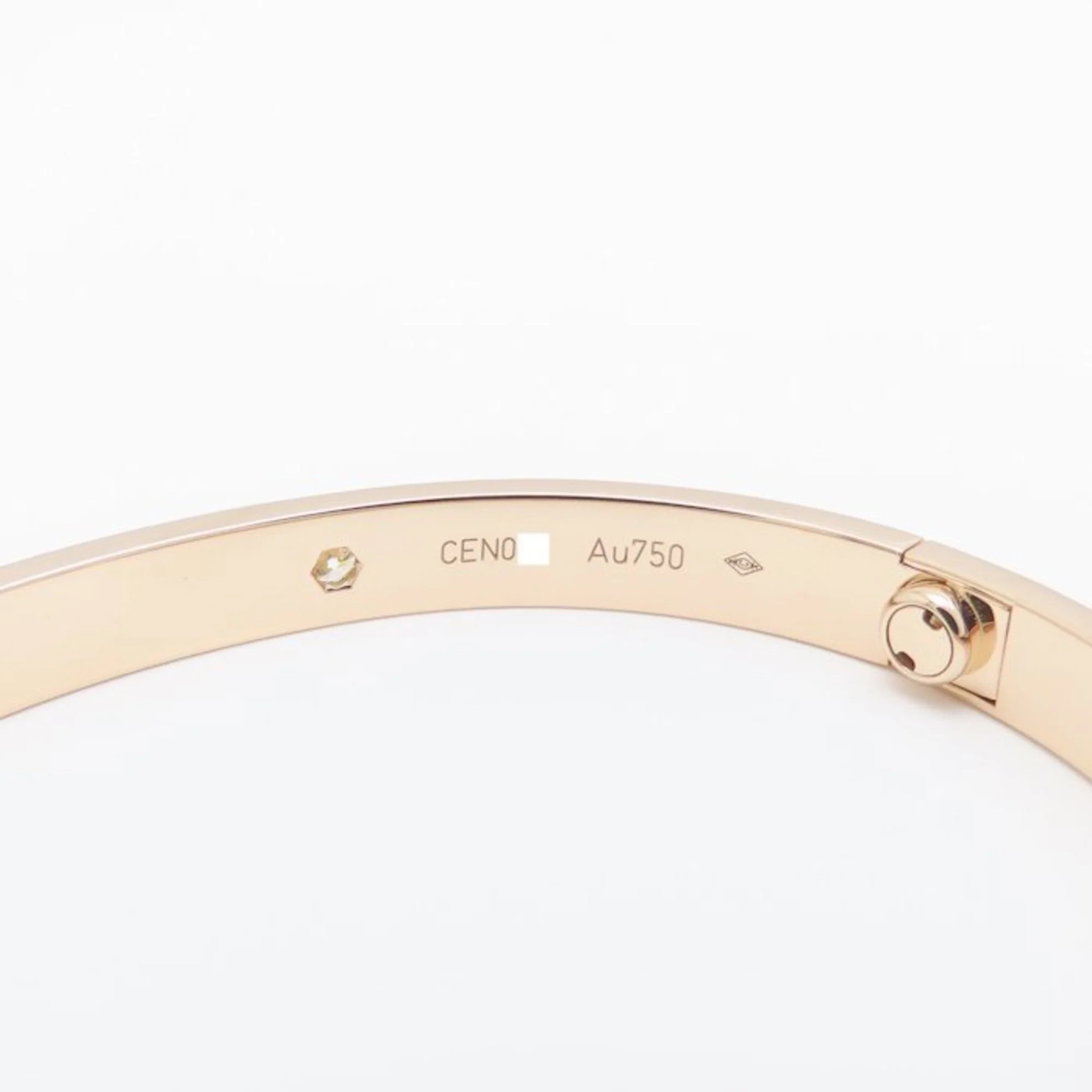 Love Bracelet 18K Rose Gold with Diamond - Image 7