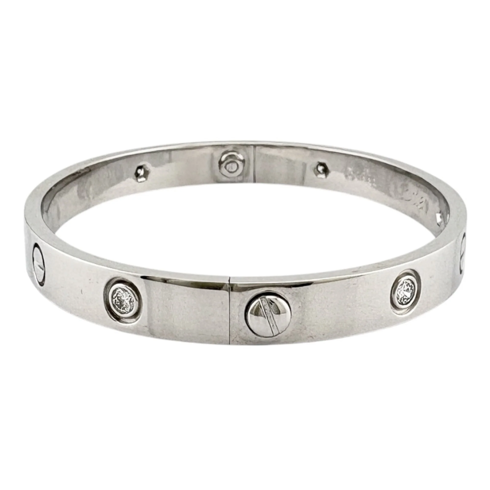 Love Bracelet 18K White Gold with Diamond - Image 3