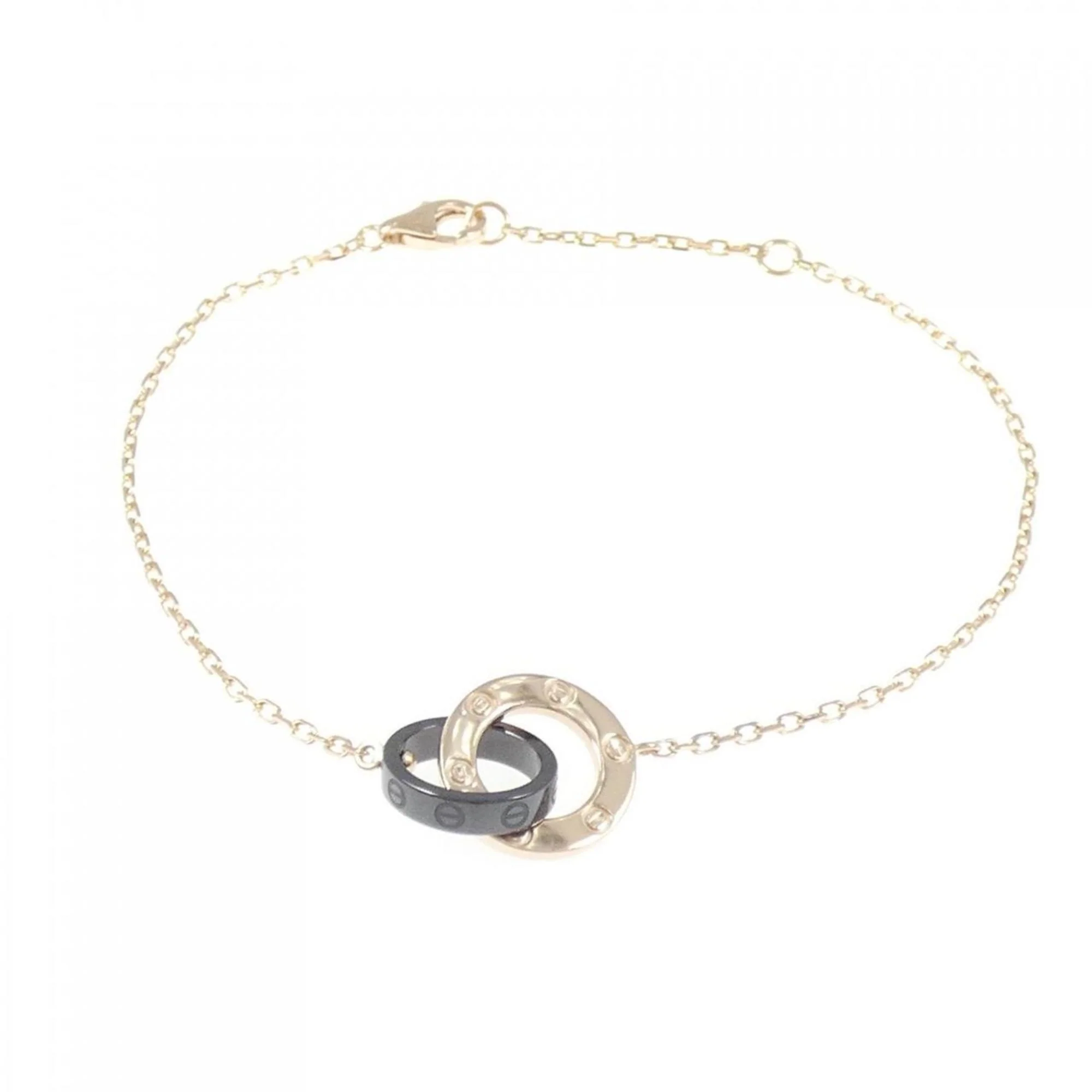 Love Bracelet Pink Ceramic and Diamond - Image 3