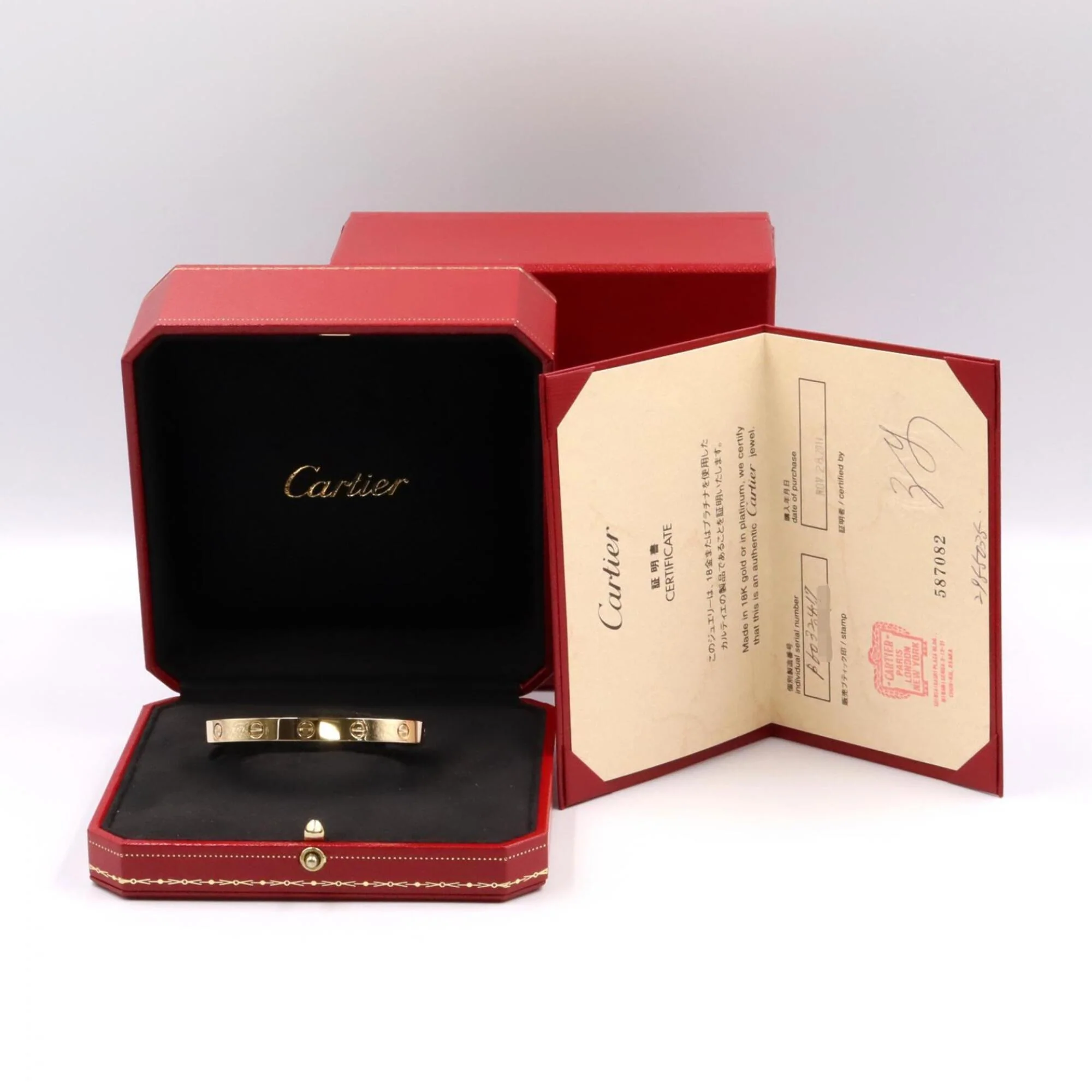 Open Love Bracelet 18K Yellow Gold - Image 5