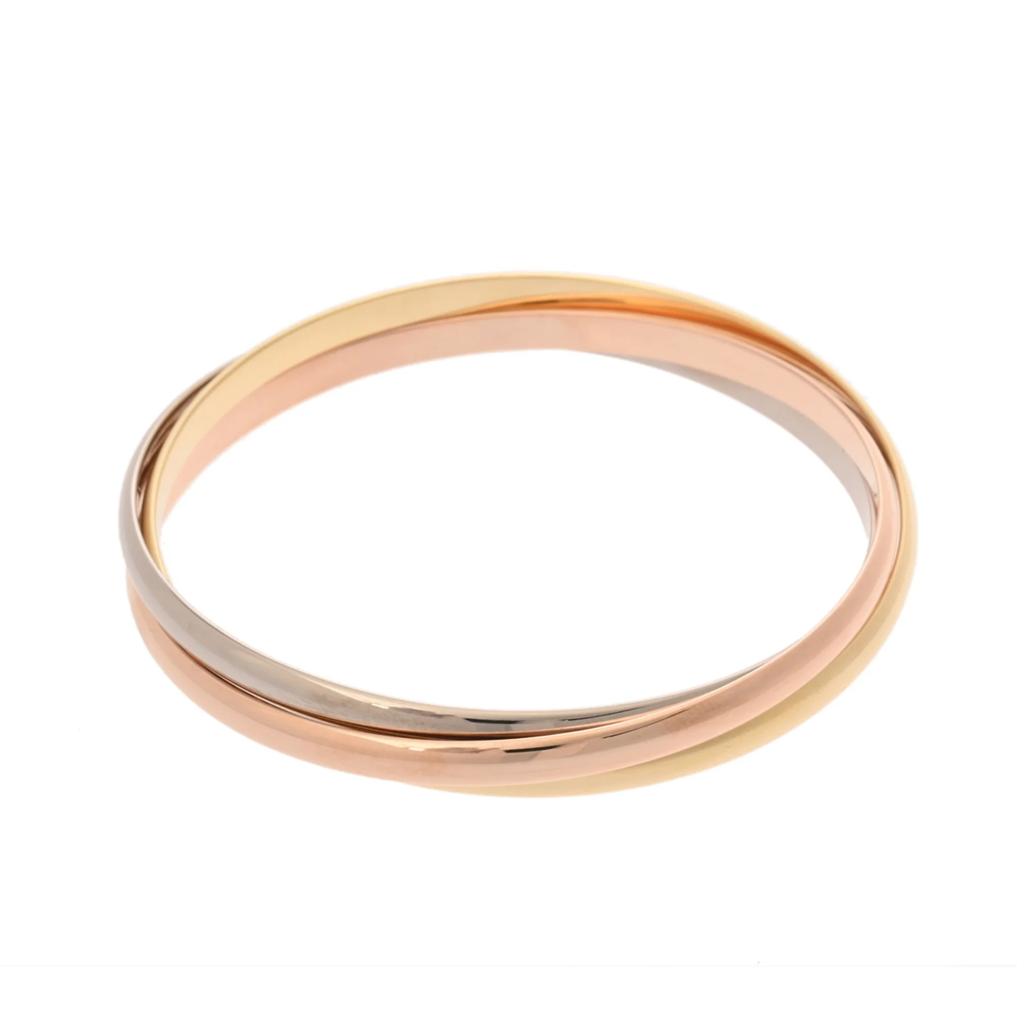 Trinity Bracelet 18K Tricolor Gold - Image 2