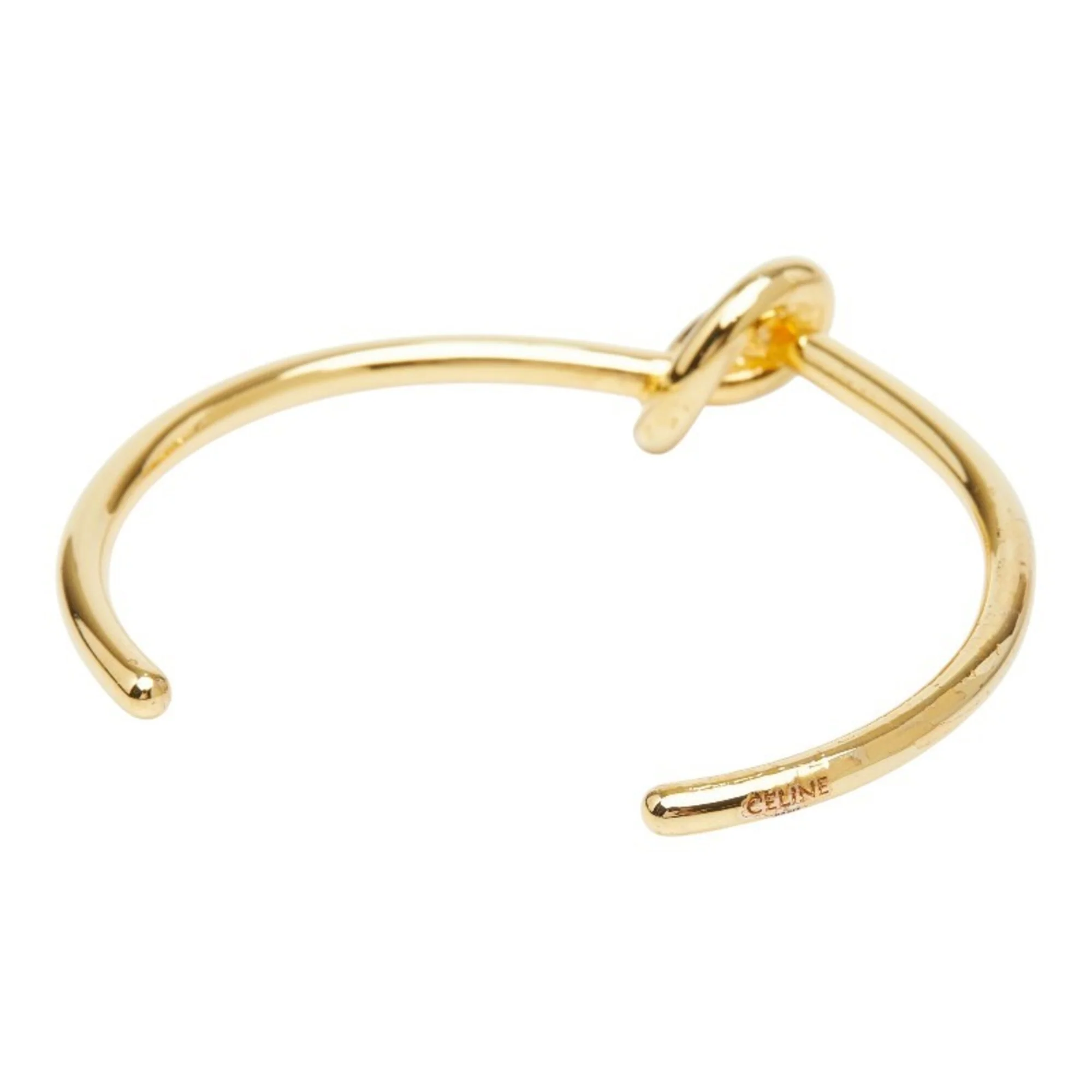 Knot Extra Thin Bangle Gold Plated Bracelet - Image 2