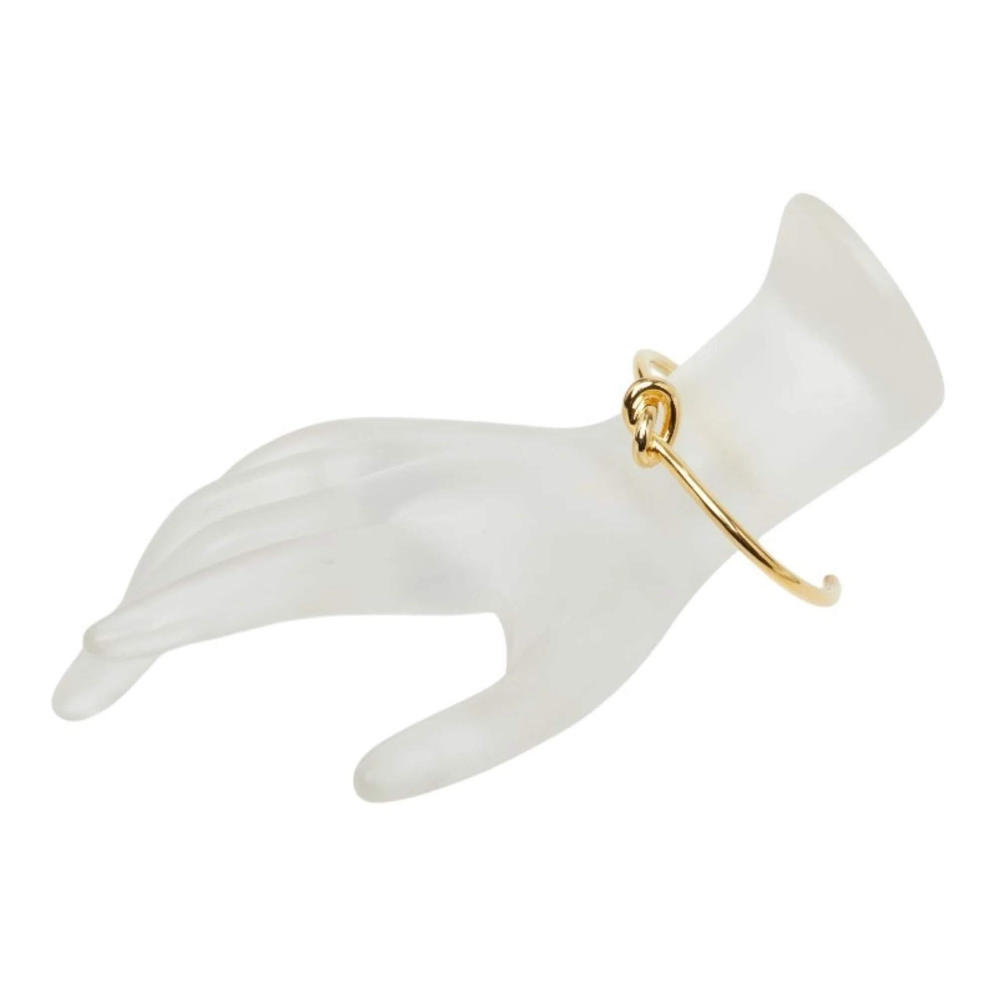 Knot Extra Thin Bangle Gold Plated Bracelet - Image 6