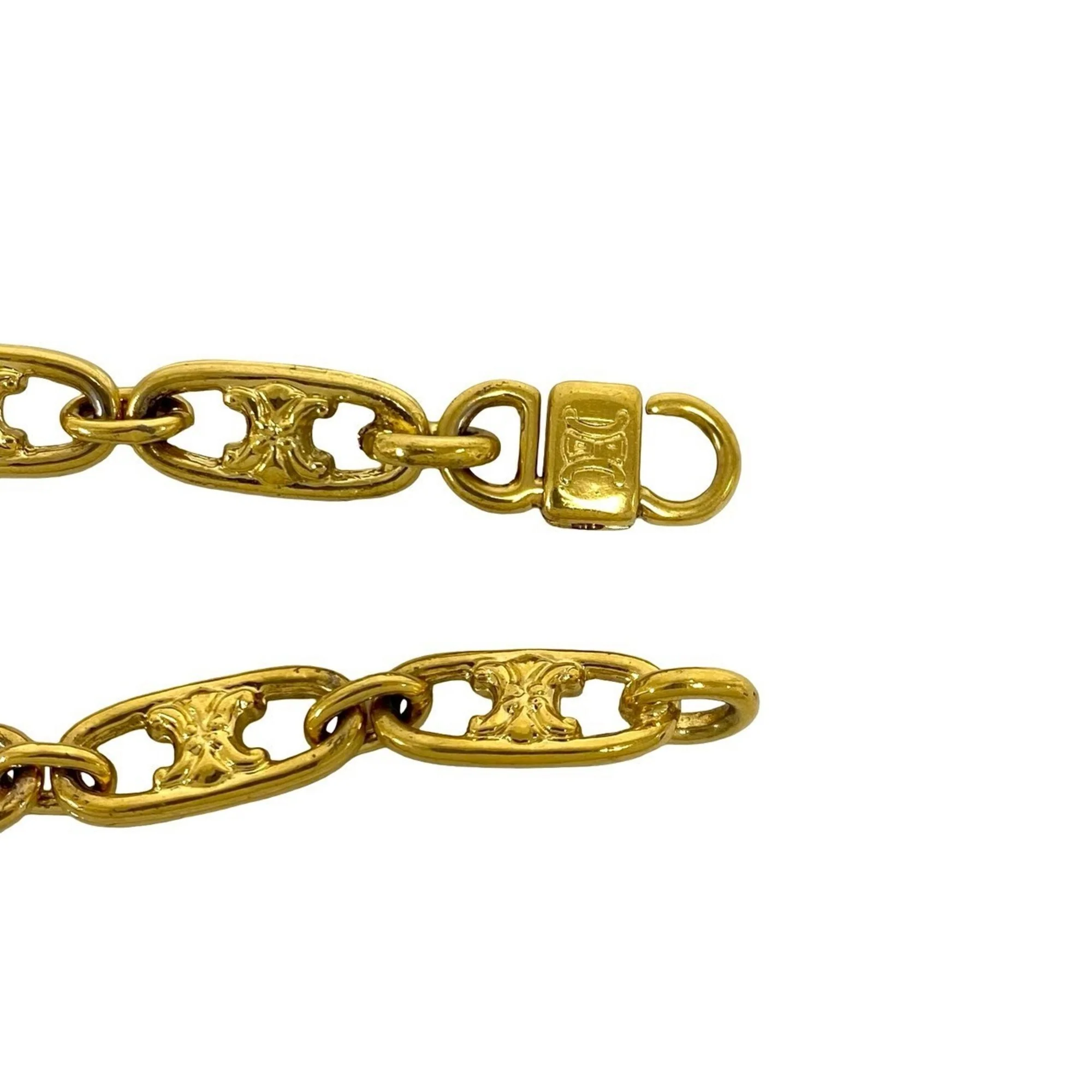Vintage Triomphe Chain Bracelet Gold - Image 3