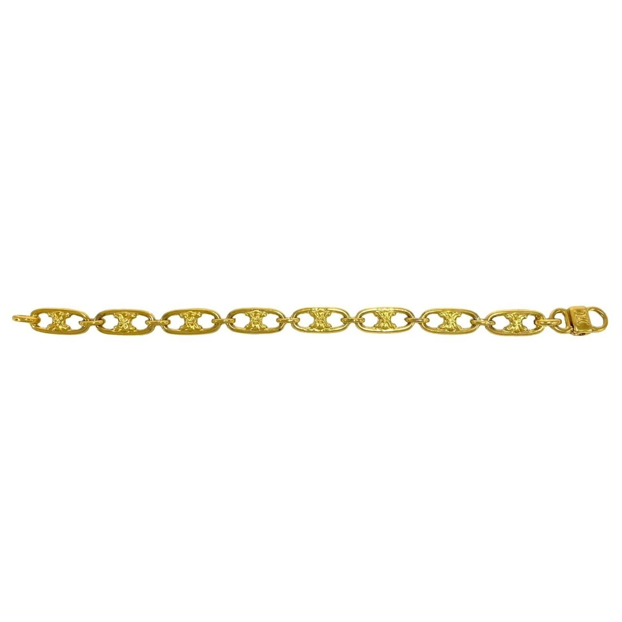 Vintage Triomphe Chain Bracelet Gold - Image 5