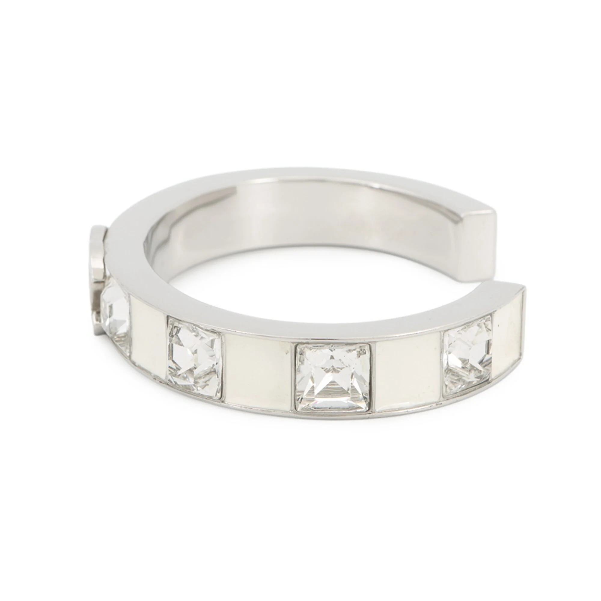 CC Logo Bracelet Silver-Tone Metal - Image 2