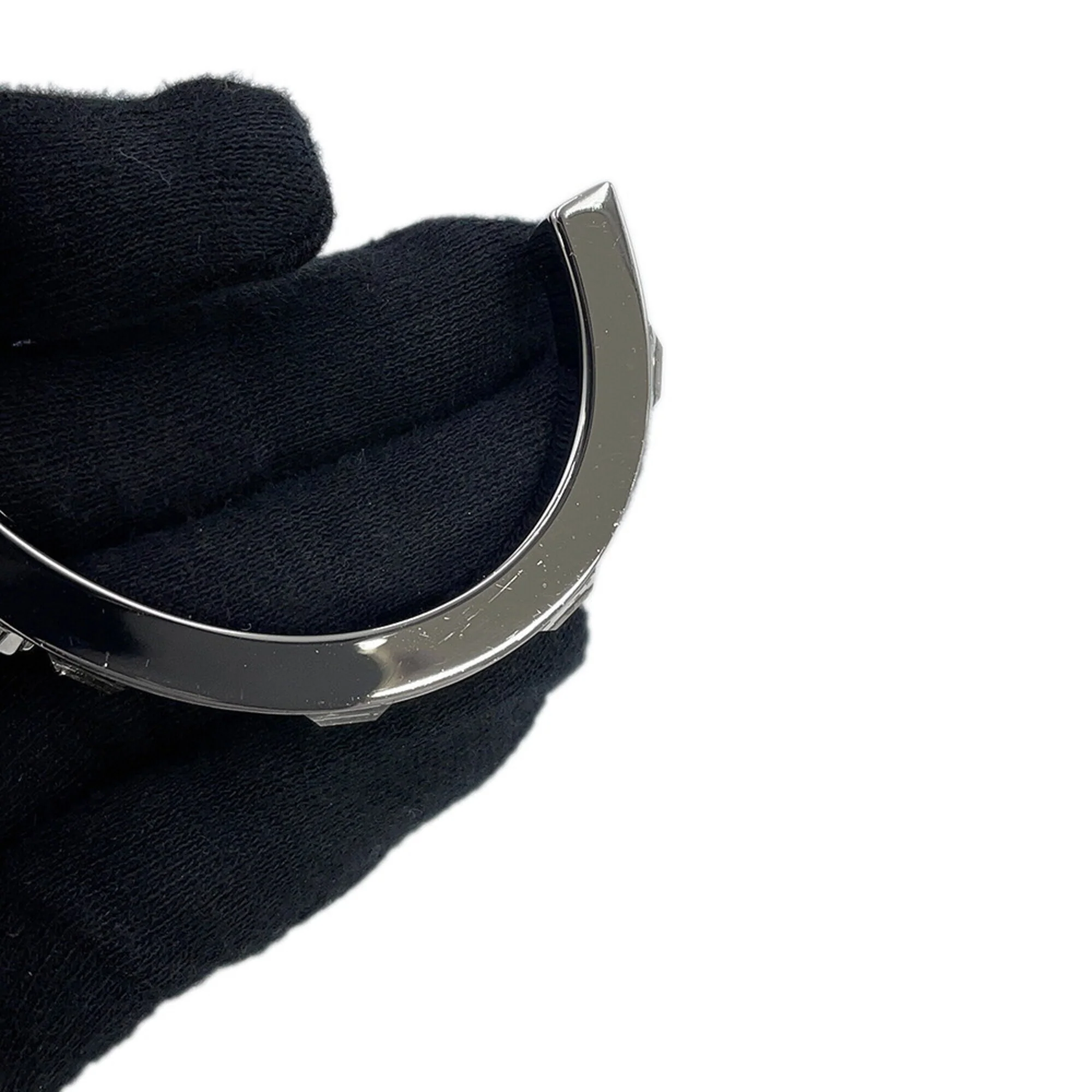 CC Logo Bracelet Silver-Tone Metal - Image 5