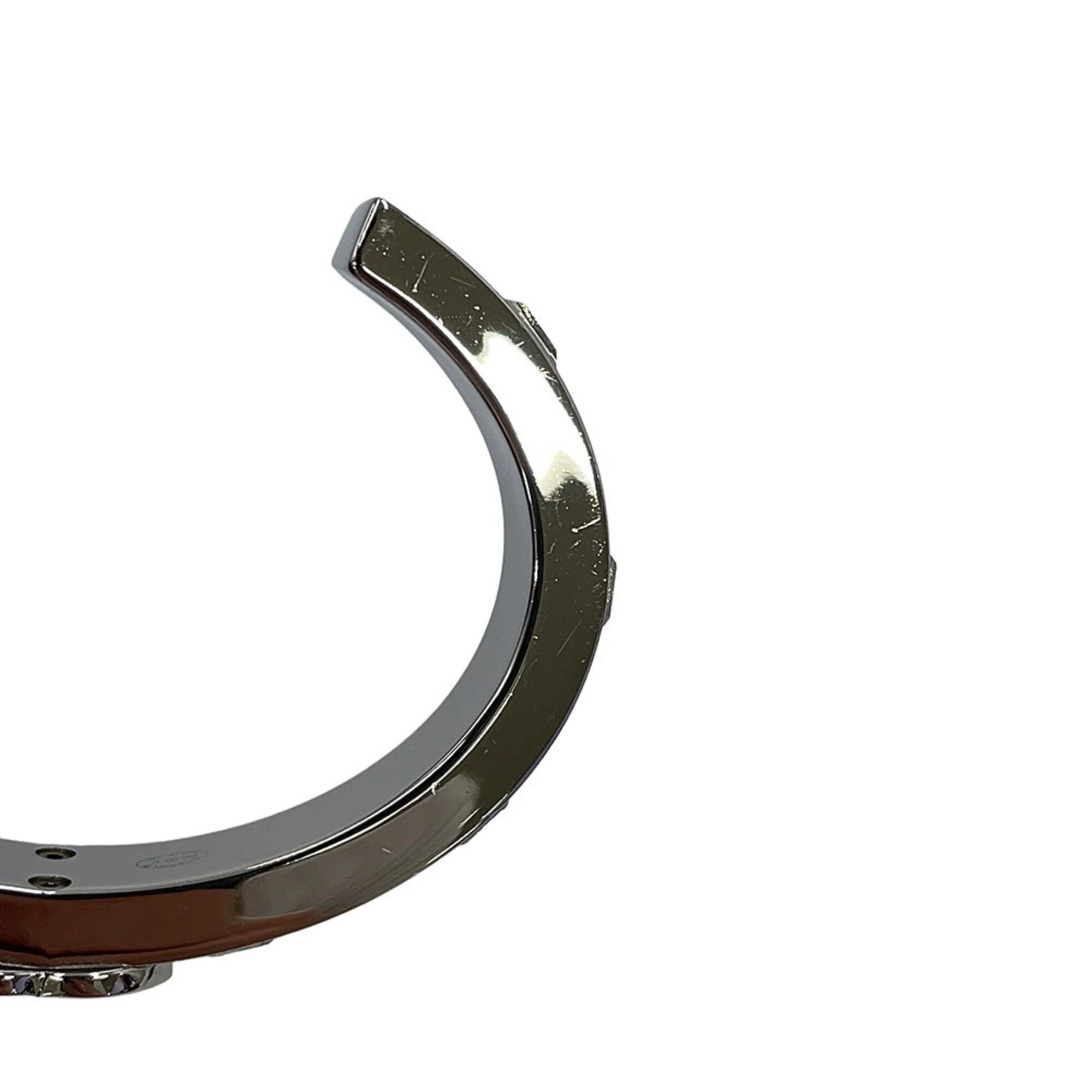 CC Logo Bracelet Silver-Tone Metal - Image 6