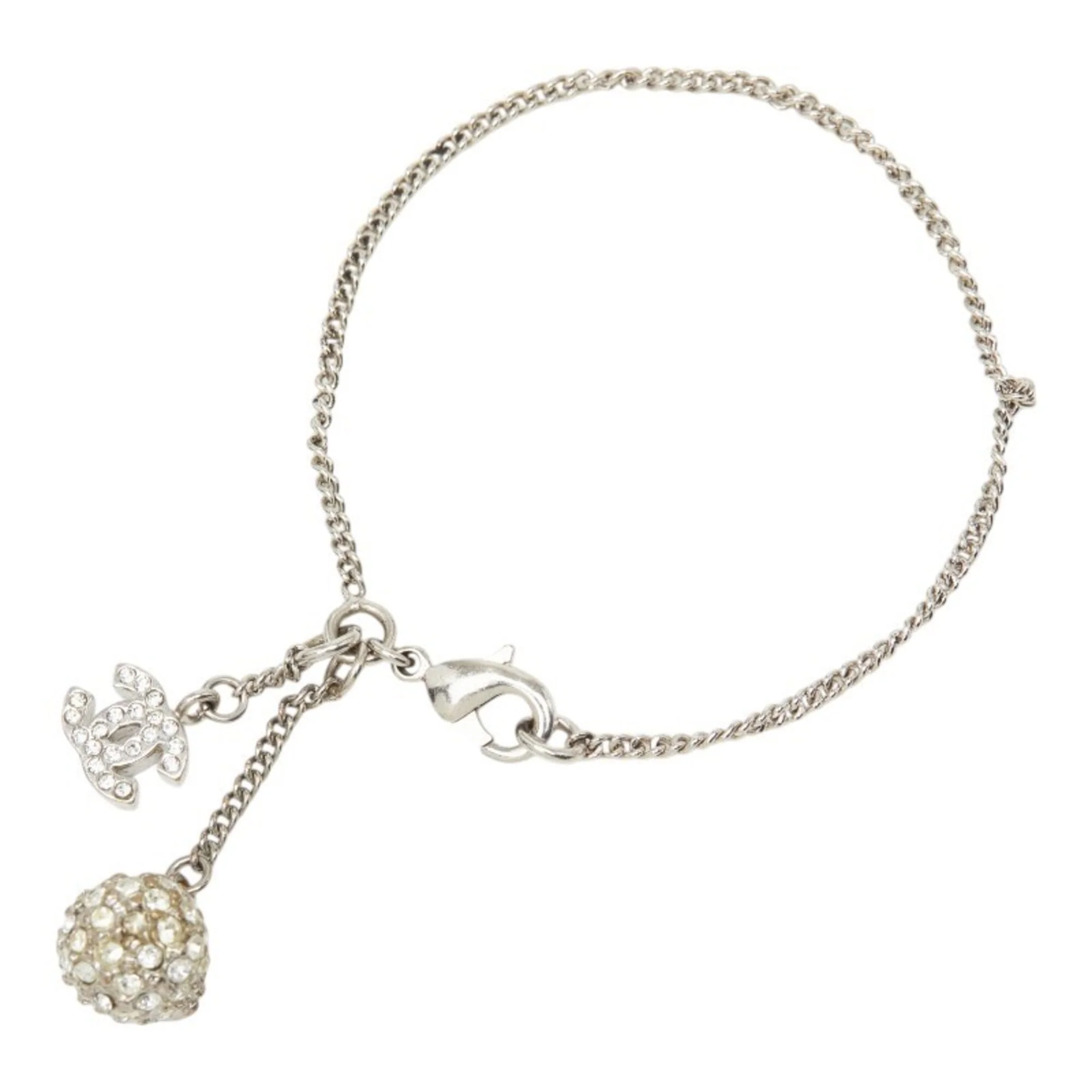 CC Logo Bracelet Silver-Tone Metal