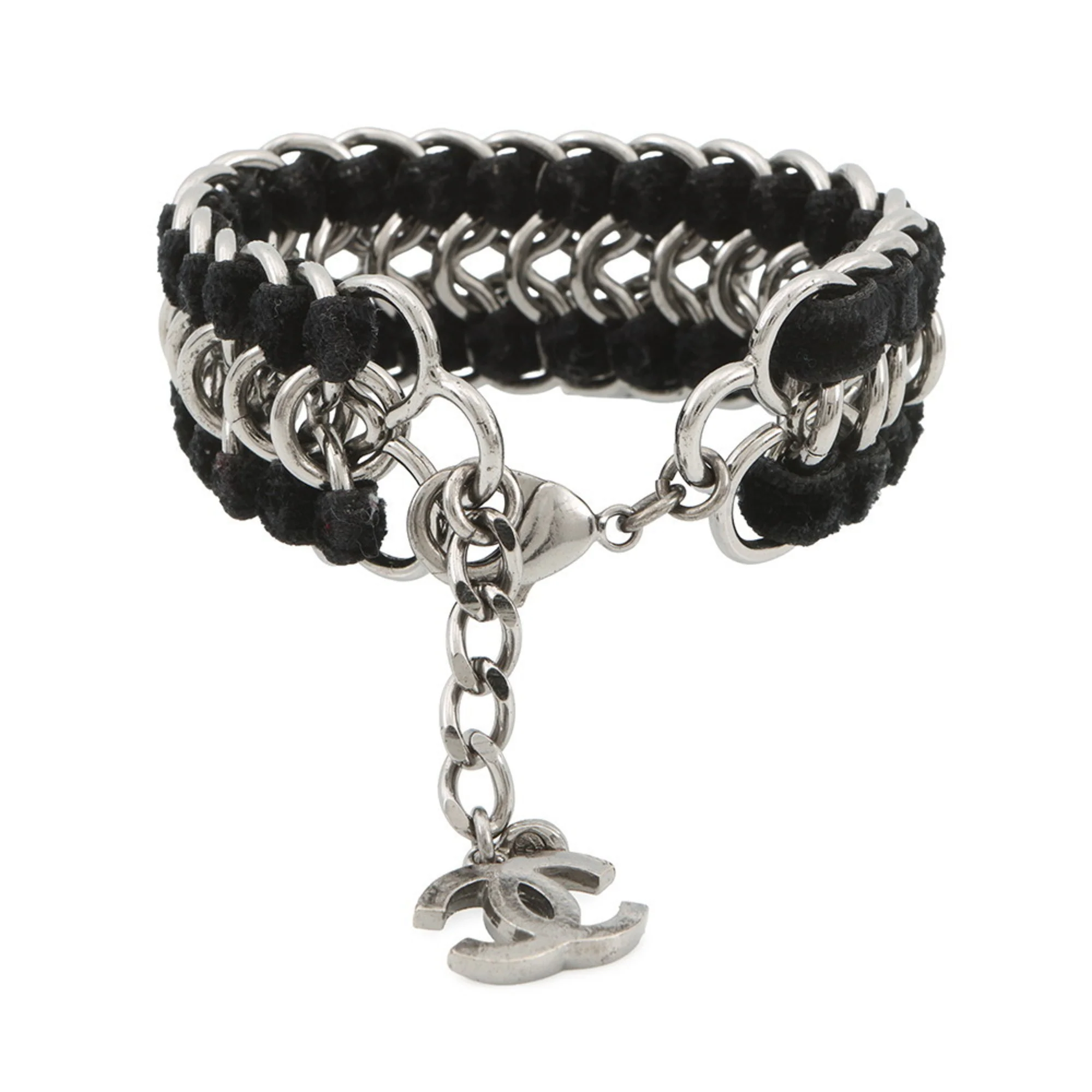 CC Logo Bracelet Silver-Tone Metal - Image 3