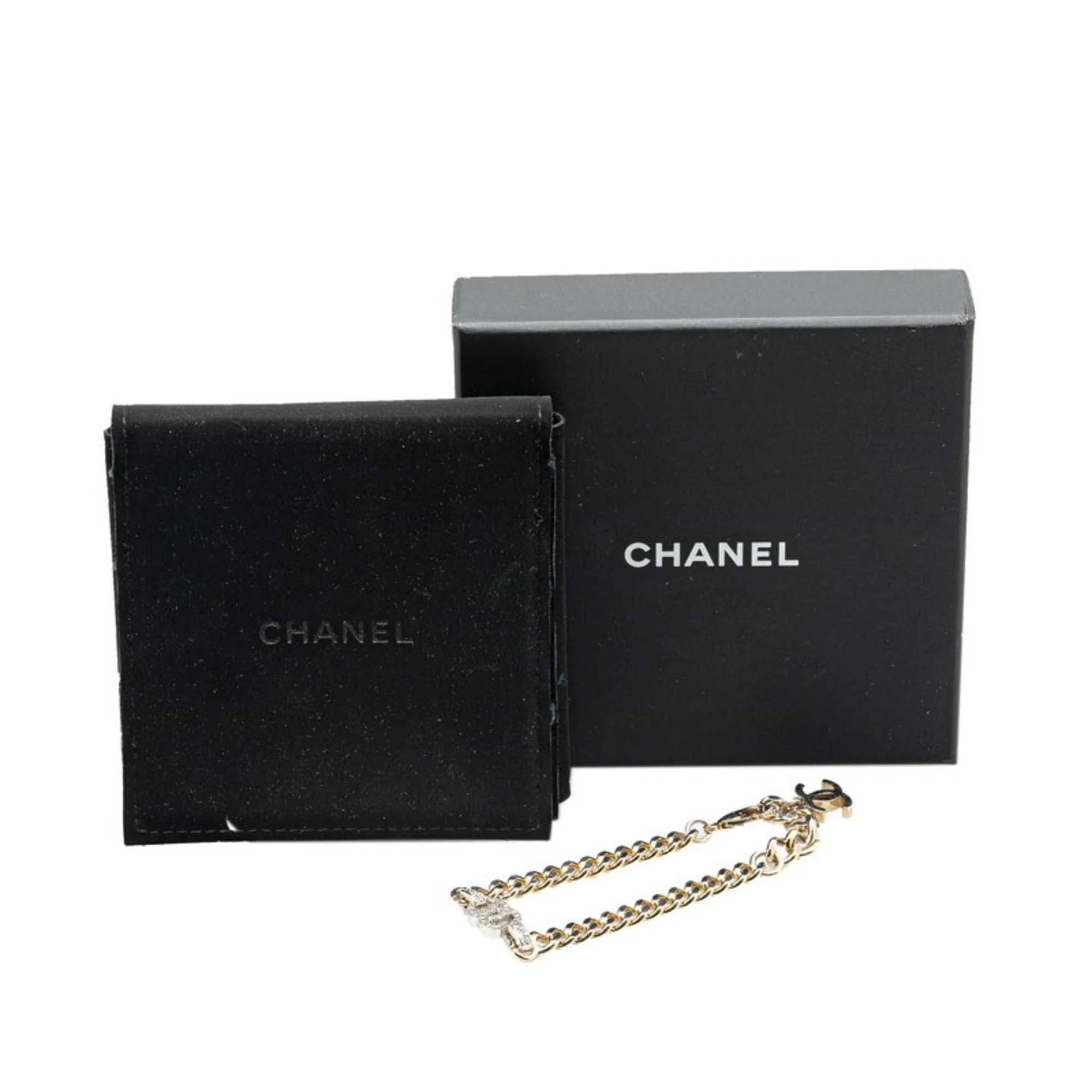 CC Logo Chain Bracelet Silver-Tone Metal - Image 7