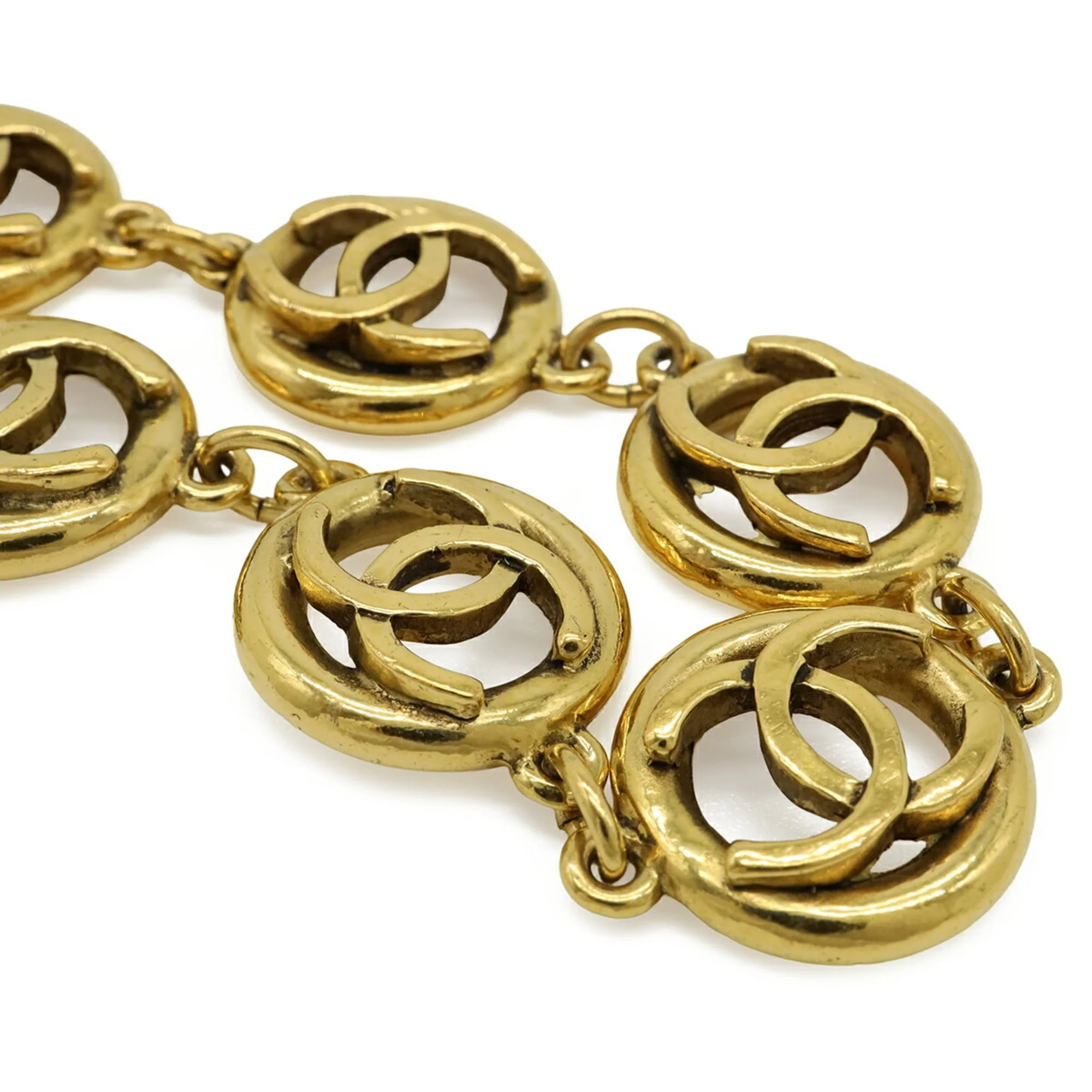 CC Logo Chain Circle Bracelet Metal - Image 4