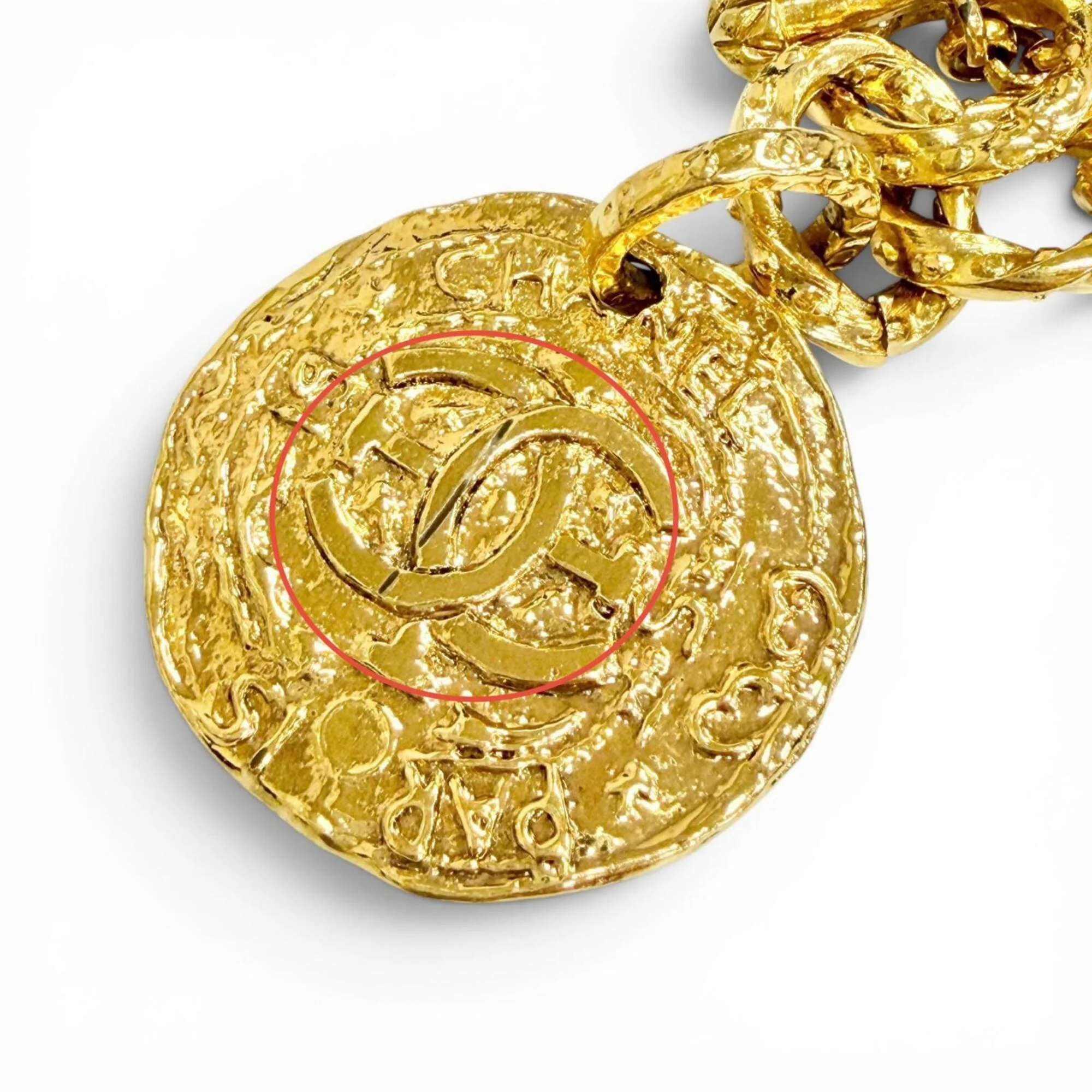 CC Logo Chain Medal Bracelet Metal - Image 6