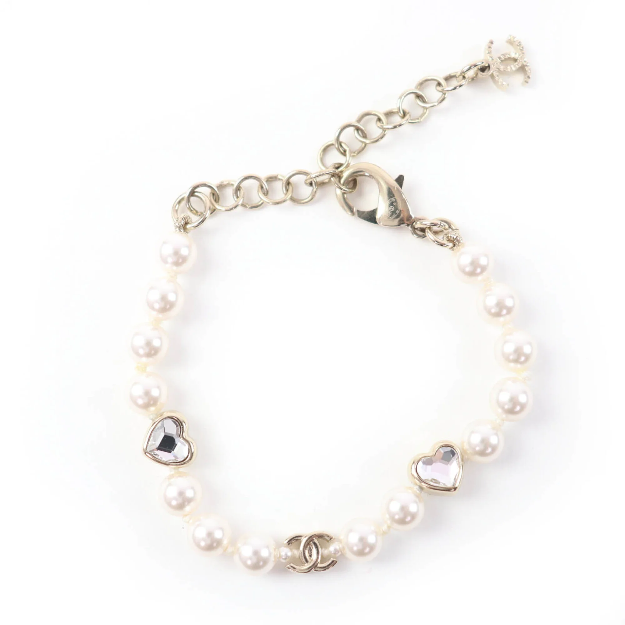 CC Logo Heart Bracelet Metal