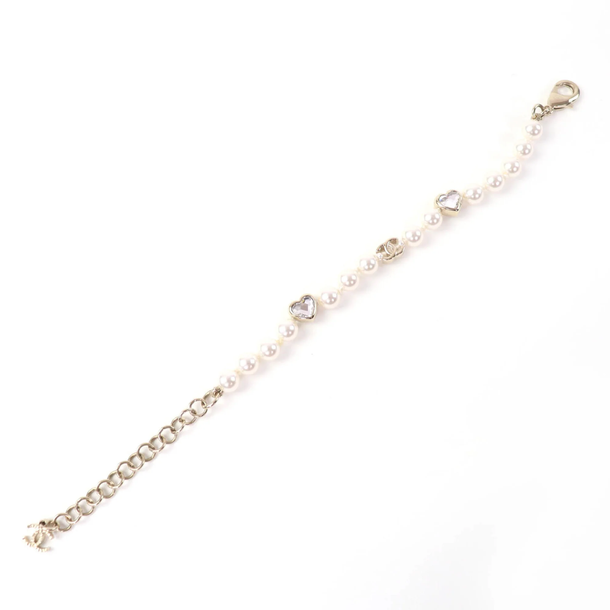 CC Logo Heart Bracelet Metal - Image 3